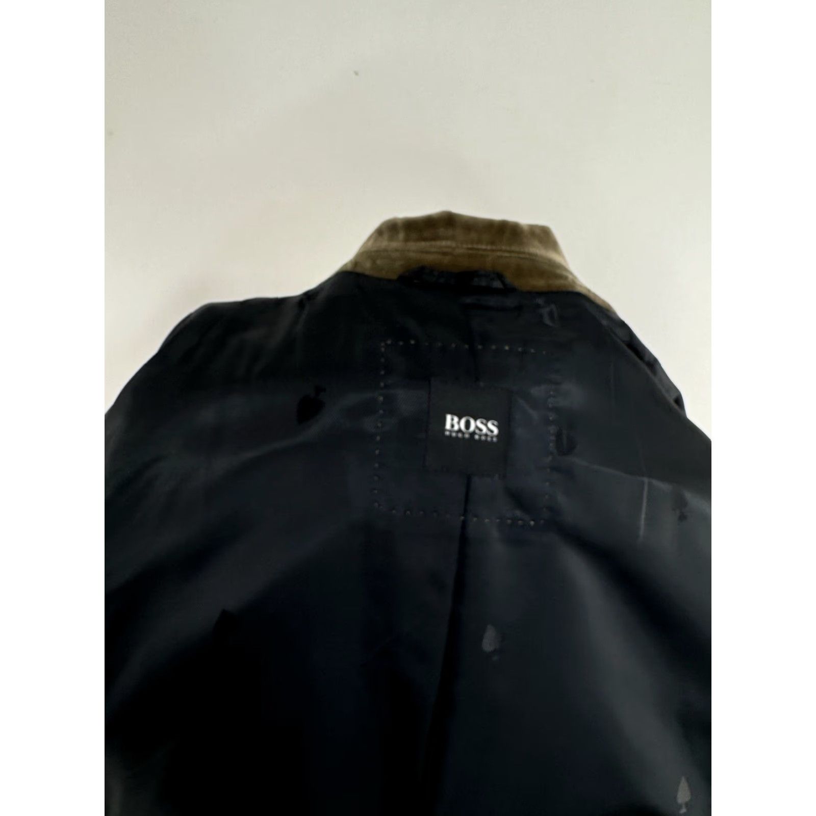 Hugo Boss HUGO BOSS Blazer Mens 44 R Velvet Cotton Brown Jacket Size 44R - 5 Thumbnail