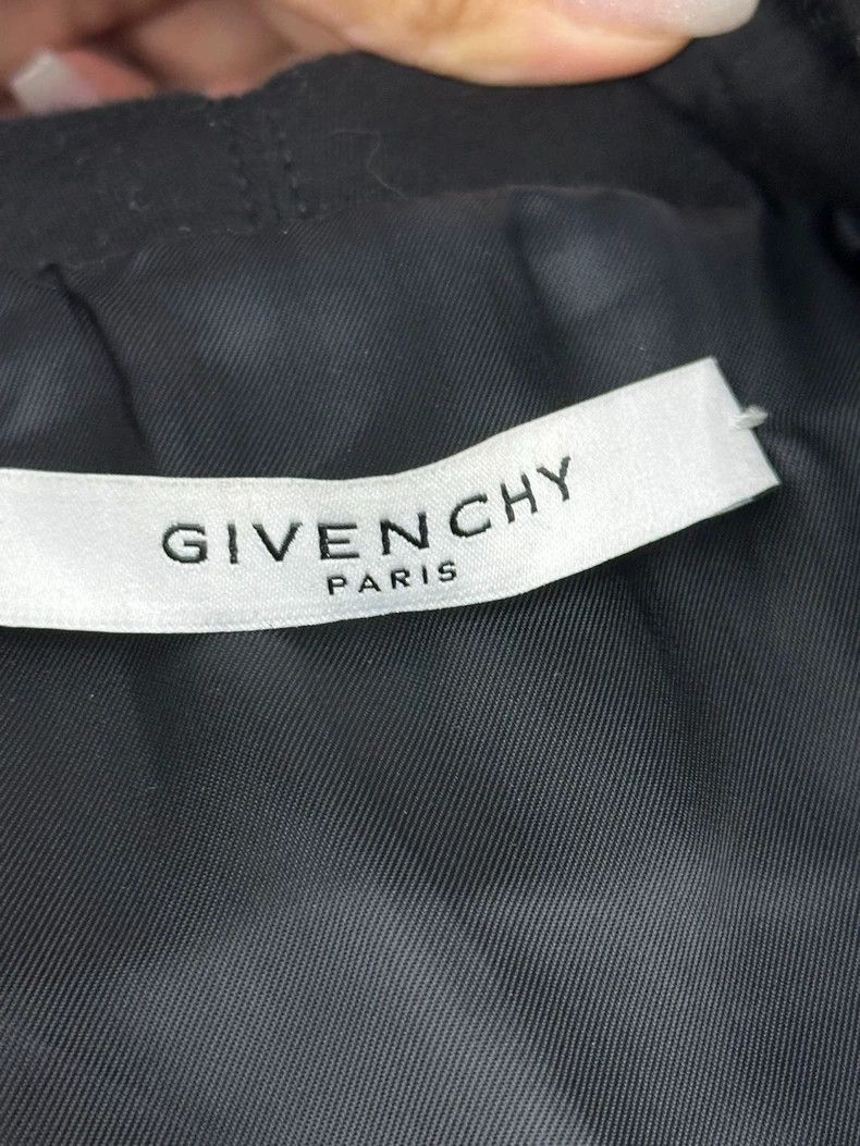 Givenchy Givenchy Size50 Black Leather Zipper Hooded Jacket with She Size US M / EU 48-50 / 2 - 3 Thumbnail