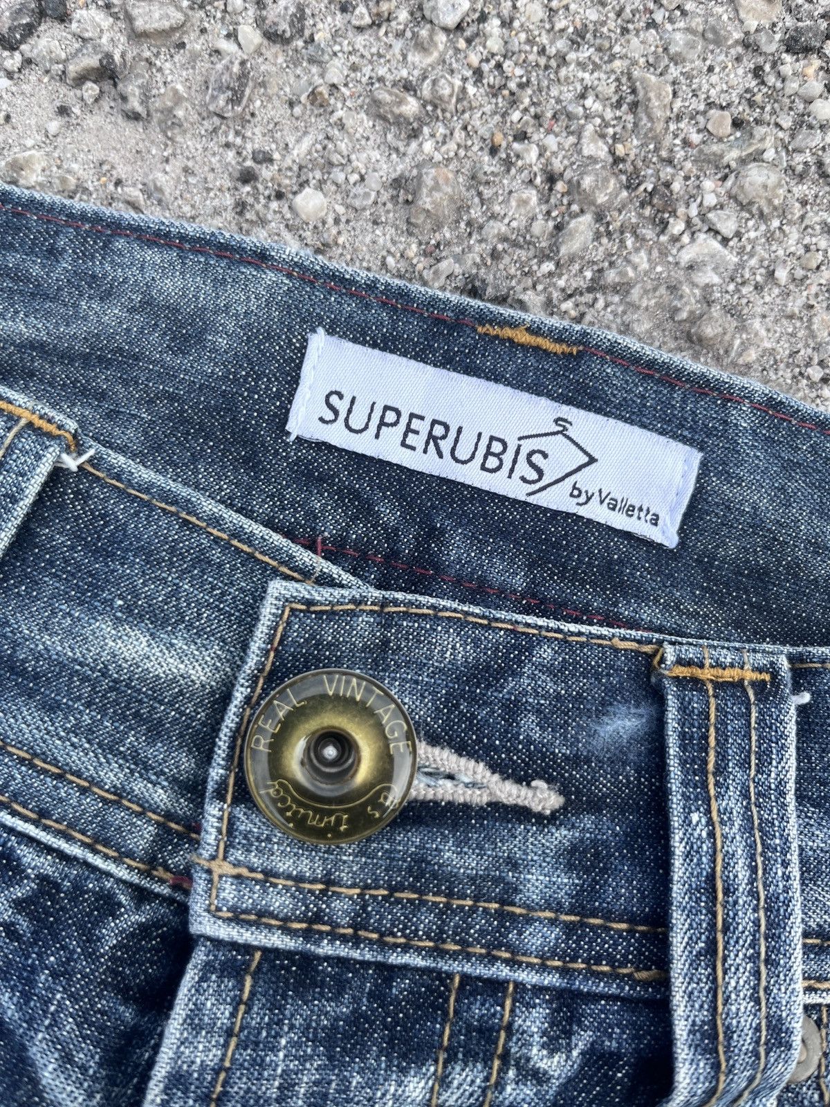 If Six Was Nine Superubis Valeta Blue Honeycomb Jean Size US 30 / EU 46 - 6 Thumbnail