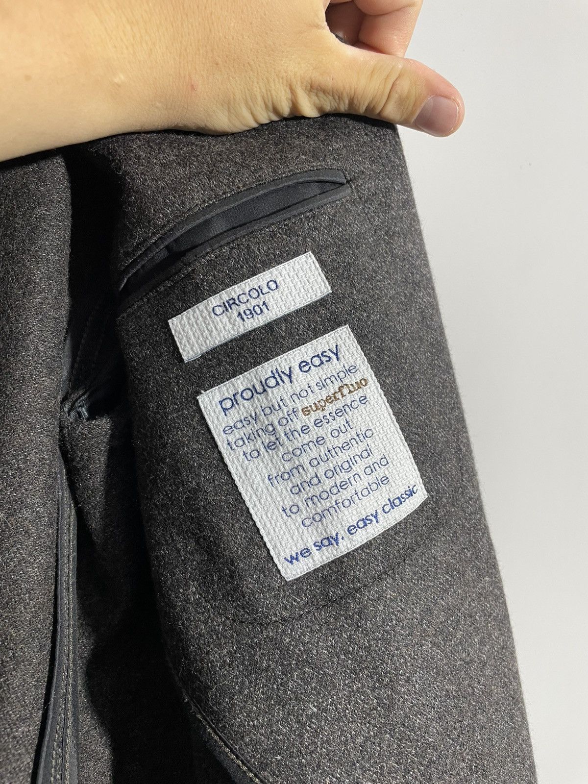 Circolo 1901 Circolo 1901 Dark Brown Wool Mens blazer size 52 Size 52R - 11 Thumbnail