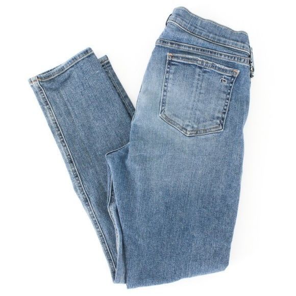 Rag & Bone Rag & Bone Capri Skinny Distressed Jeans Size 29" - 3 Thumbnail