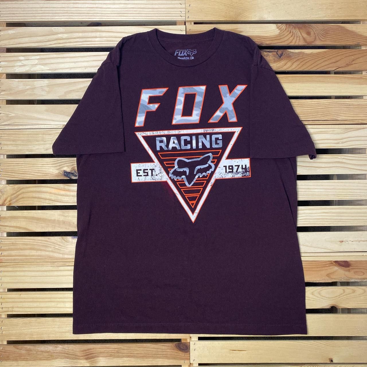 Fox Racing Fox Racing Burgundy Y2K Motocross Tee Size Large Size US L / EU 52-54 / 3 - 1 Thumbnail