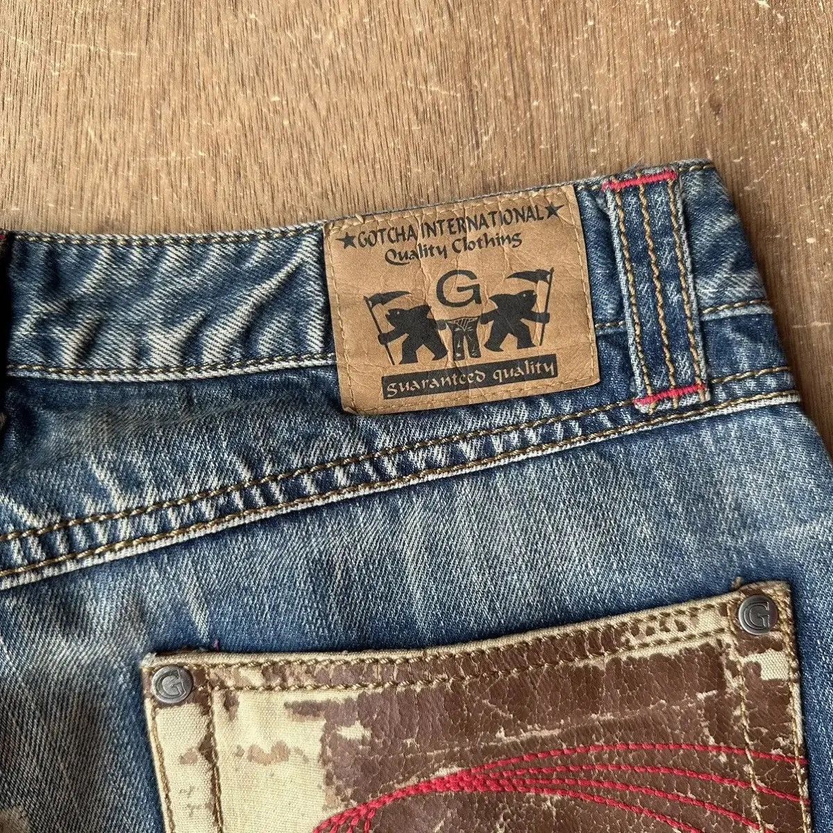 Gotcha STEALS💥VINTAGE GOTCHA SURF JEAN RIPPED VERY RARE DENIM PANT Size US 30 / EU 46 - 16 Thumbnail