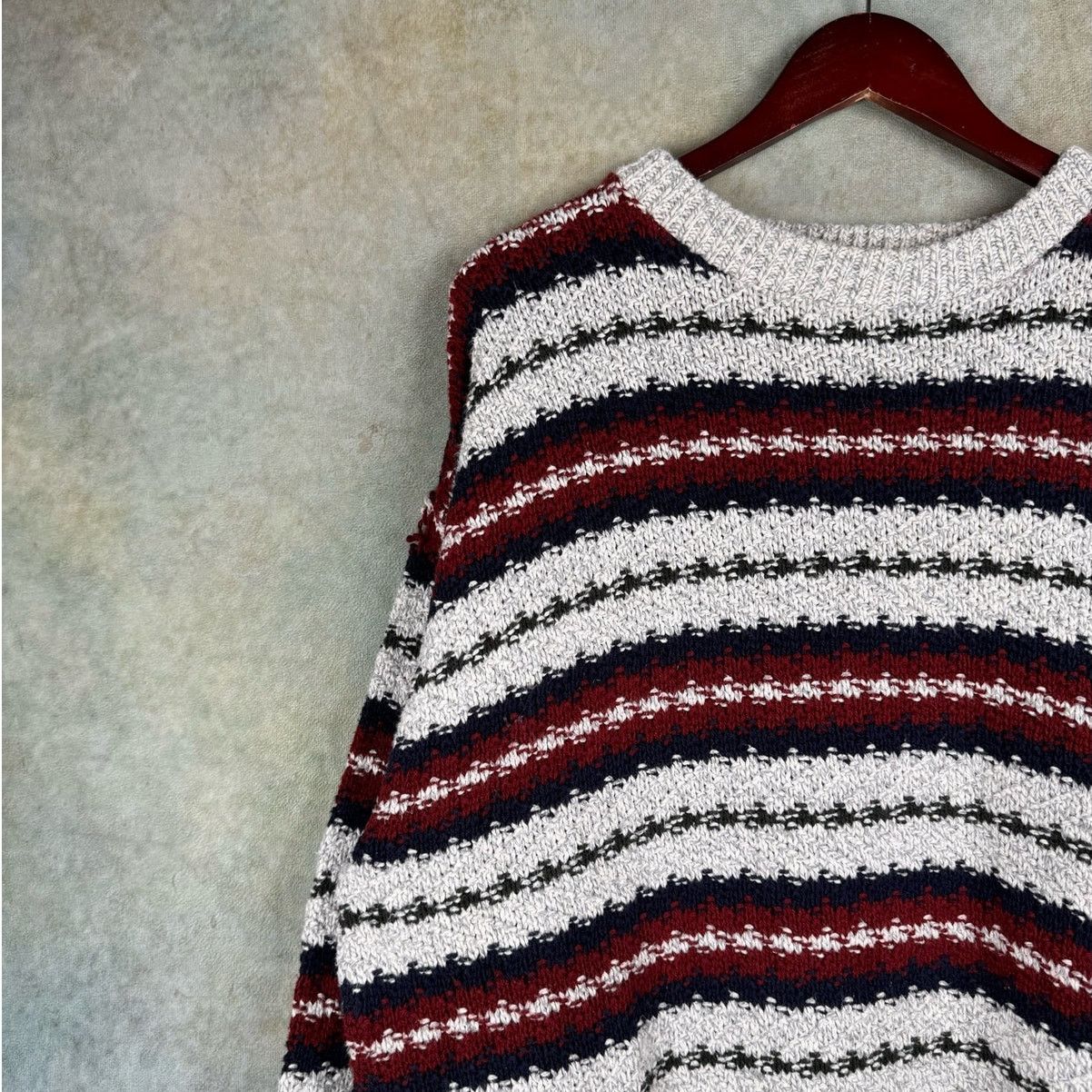 Fieldmaster × Vintage VTG 80s Fieldmaster Striped Knit Sweater Mens Sz L Pullover Size US L / EU 52-54 / 3 - 5 Thumbnail