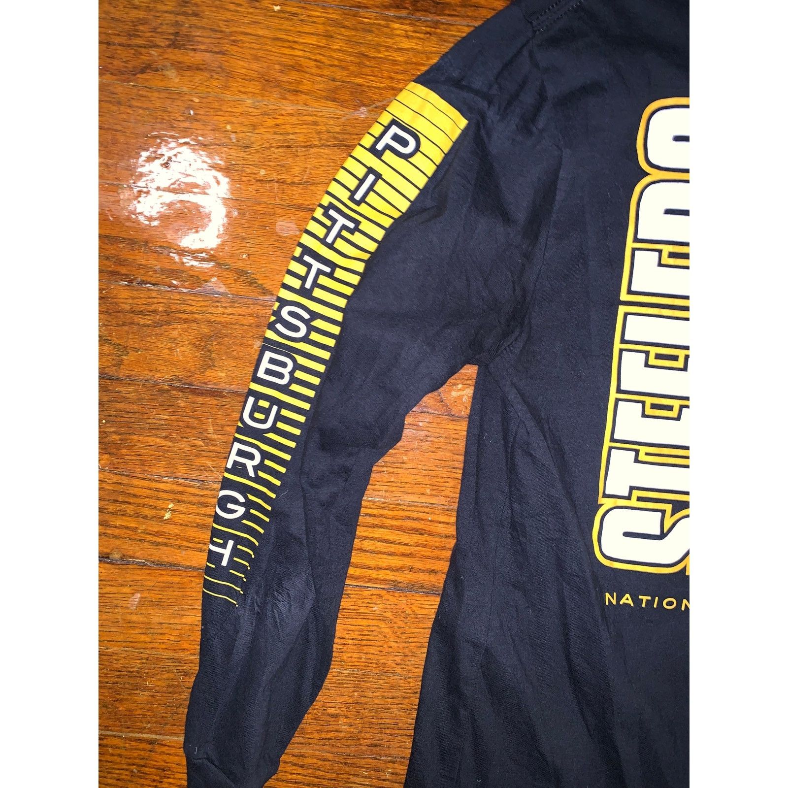Mitchell & Ness × NFL Pittsburgh Steelers Long Sleeve Shirt Youth Large Black NFL Size US XS / EU 42 / 0 - 6 Thumbnail