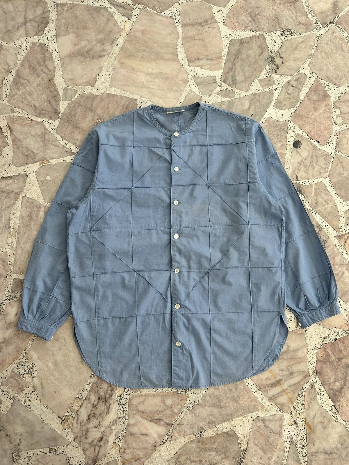 Hai Sporting Gear Issey Miyake Blue Baby Patch Shirt Vintage Size US M / EU 48-50 / 2 - 1 Thumbnail