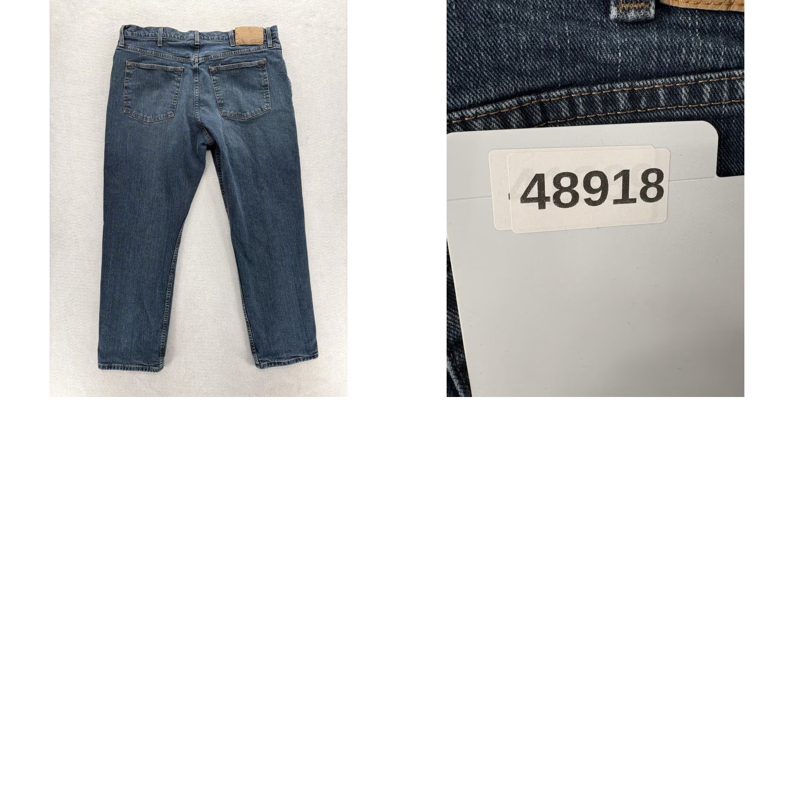 Eddie Bauer Eddie Bauer Jeans Mens 38x30 Blue Medium Wash Denim Straight Fit Flannel Lined Jeans Size US 38 / EU 54 - 9 Thumbnail