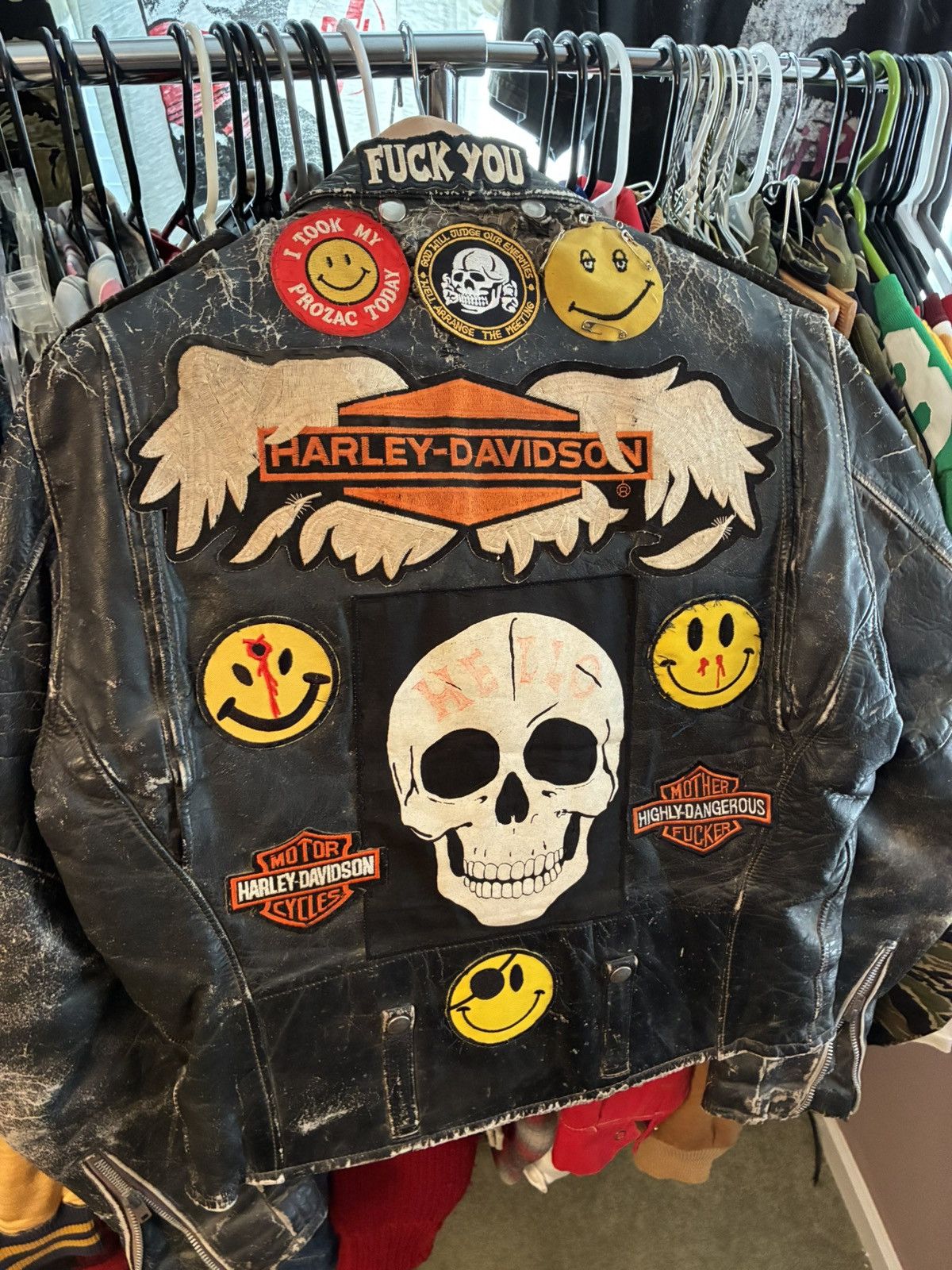 Harley Davidson Vintage 1960’s Harley Davidson patched leather jacket Size US M / EU 48-50 / 2 - 5 Thumbnail