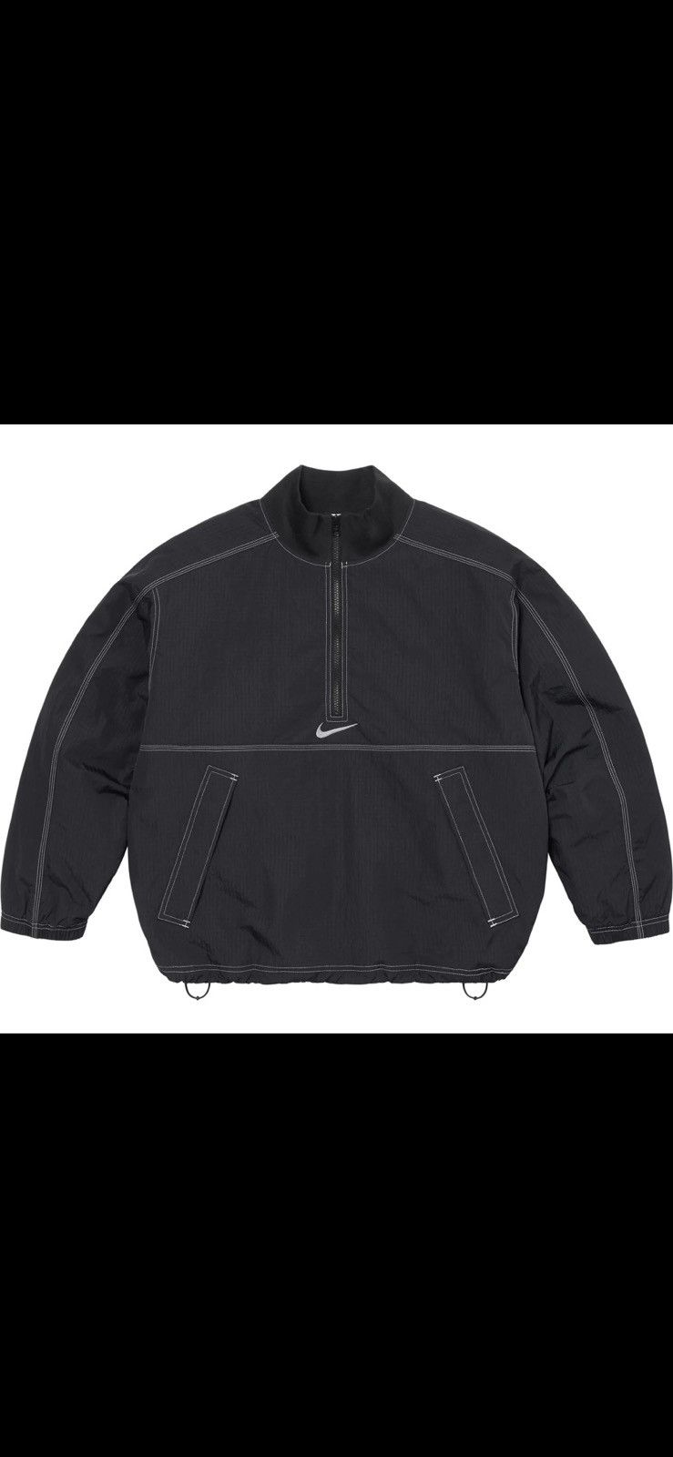 Image of nike Ripstop Pullover in Black, Men's (Size Small)