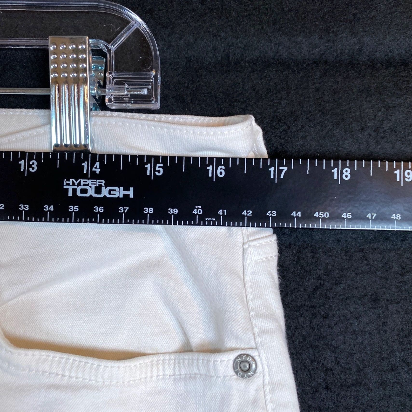 NYDJ NYDJ Not You Daughters Jeans Womens White Sheri Slim Capri Cropped Stretch 14 Size 36" / US 14 / IT 50 - 7 Thumbnail