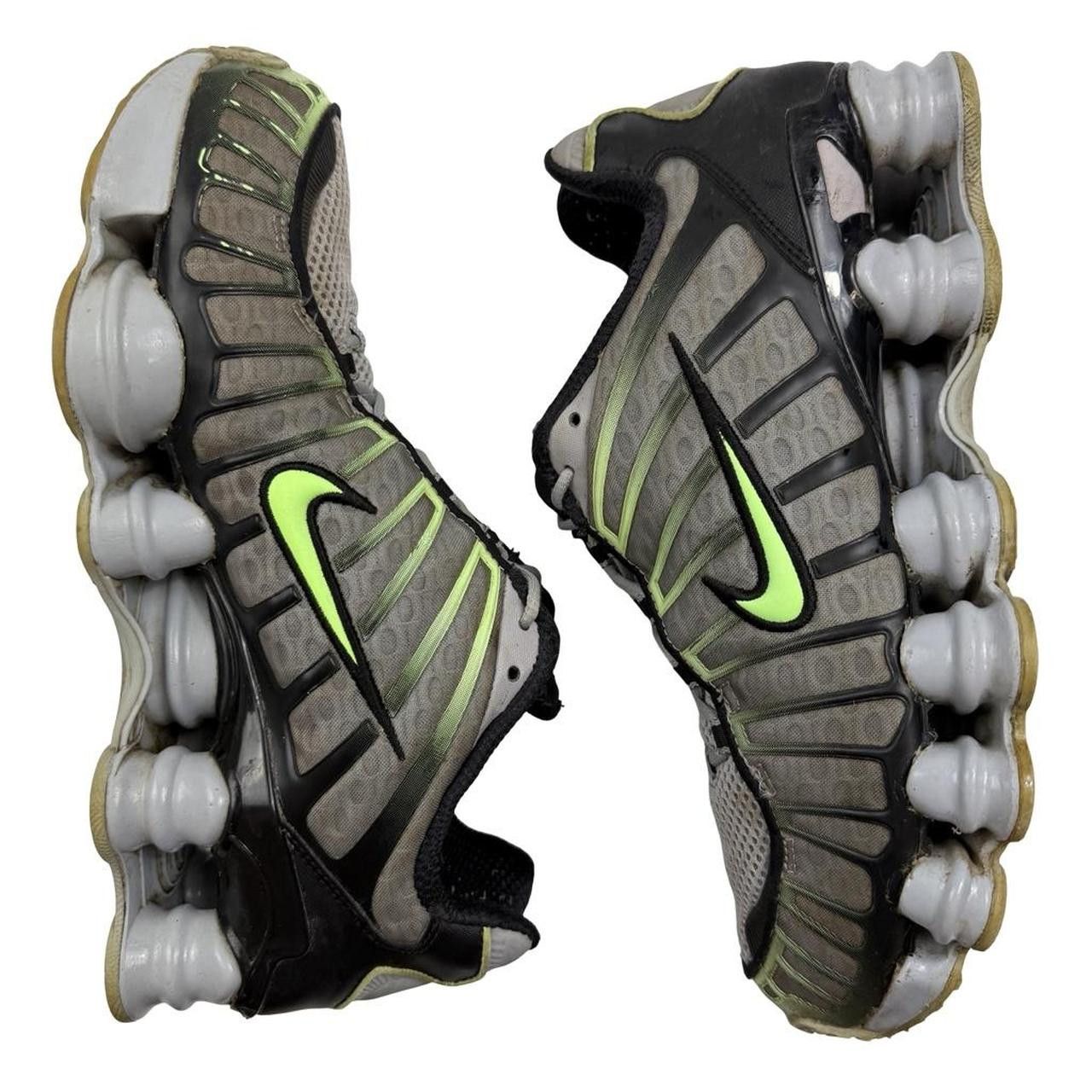 Nike Nike Shox TL Wolf Grey Lime Blast Neon Green - Size US 8 Size US 8 / EU 41 - 4 Thumbnail