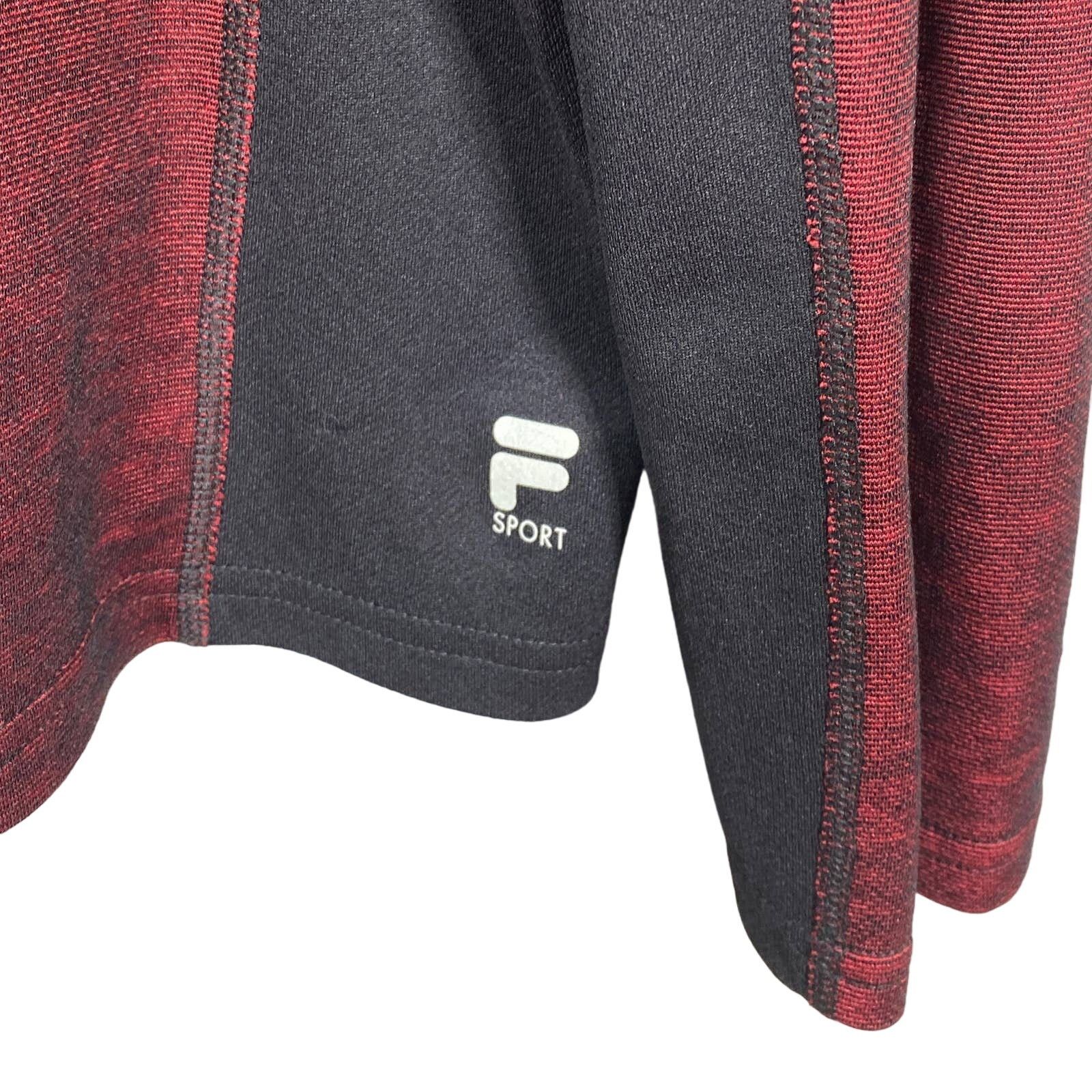 Fila FILA Sport 1/4 Zip Pullover Shirt SZ LG Mock Long Sleeve Size US L / EU 52-54 / 3 - 4 Thumbnail
