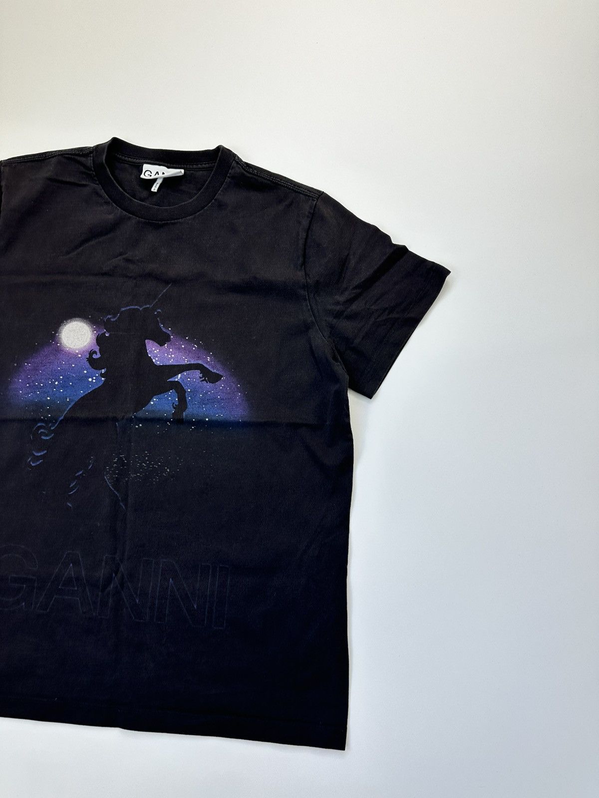 Ganni Ganni T-shirt Unicorn Print Made In Portugal Size S / US 4 / IT 40 - 4 Thumbnail