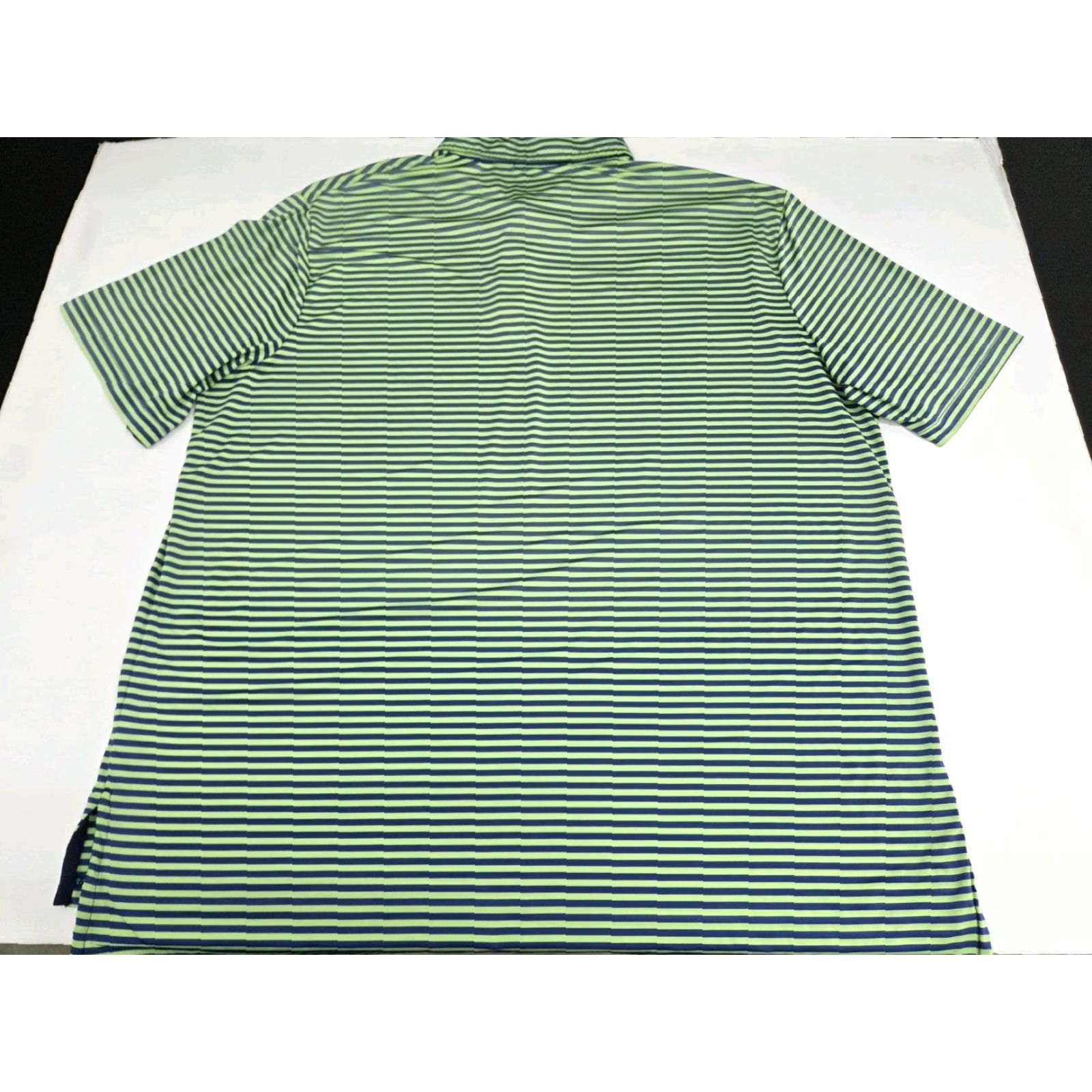 Ralph Lauren Ralph Lauren RLX Polo Golf Shirt Green/Blue Striped XL Mens Short Sleeve Polo Shirt Size US XL / EU 56 / 4 - 3 Thumbnail