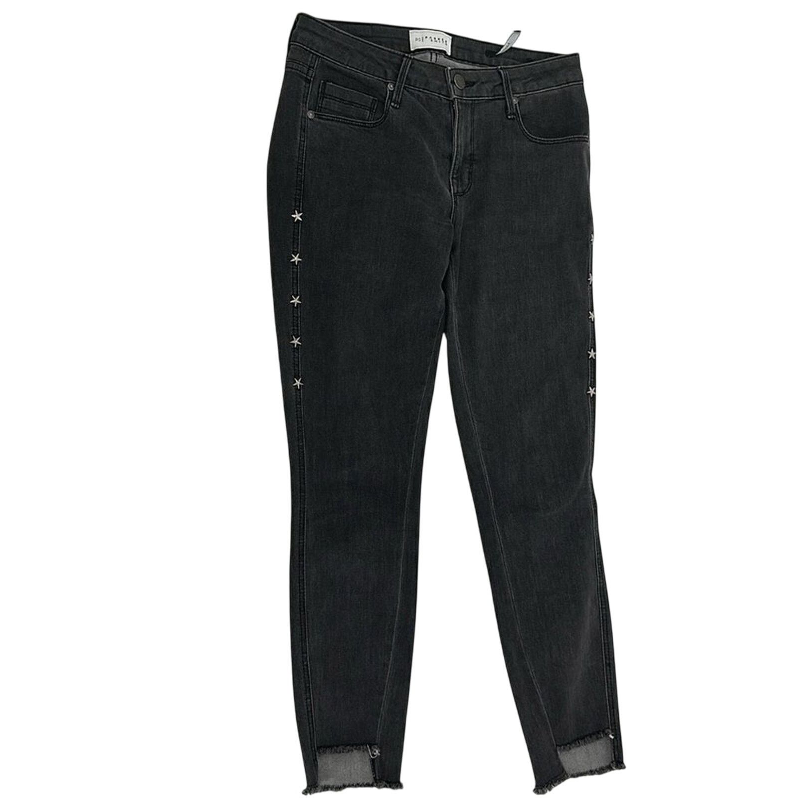 & Other Stories PARKER SMITH 26 Skinny Jeans Raw Step Hem Star Studded Crop Size 26" / US 2 / IT 38 - 15 Thumbnail
