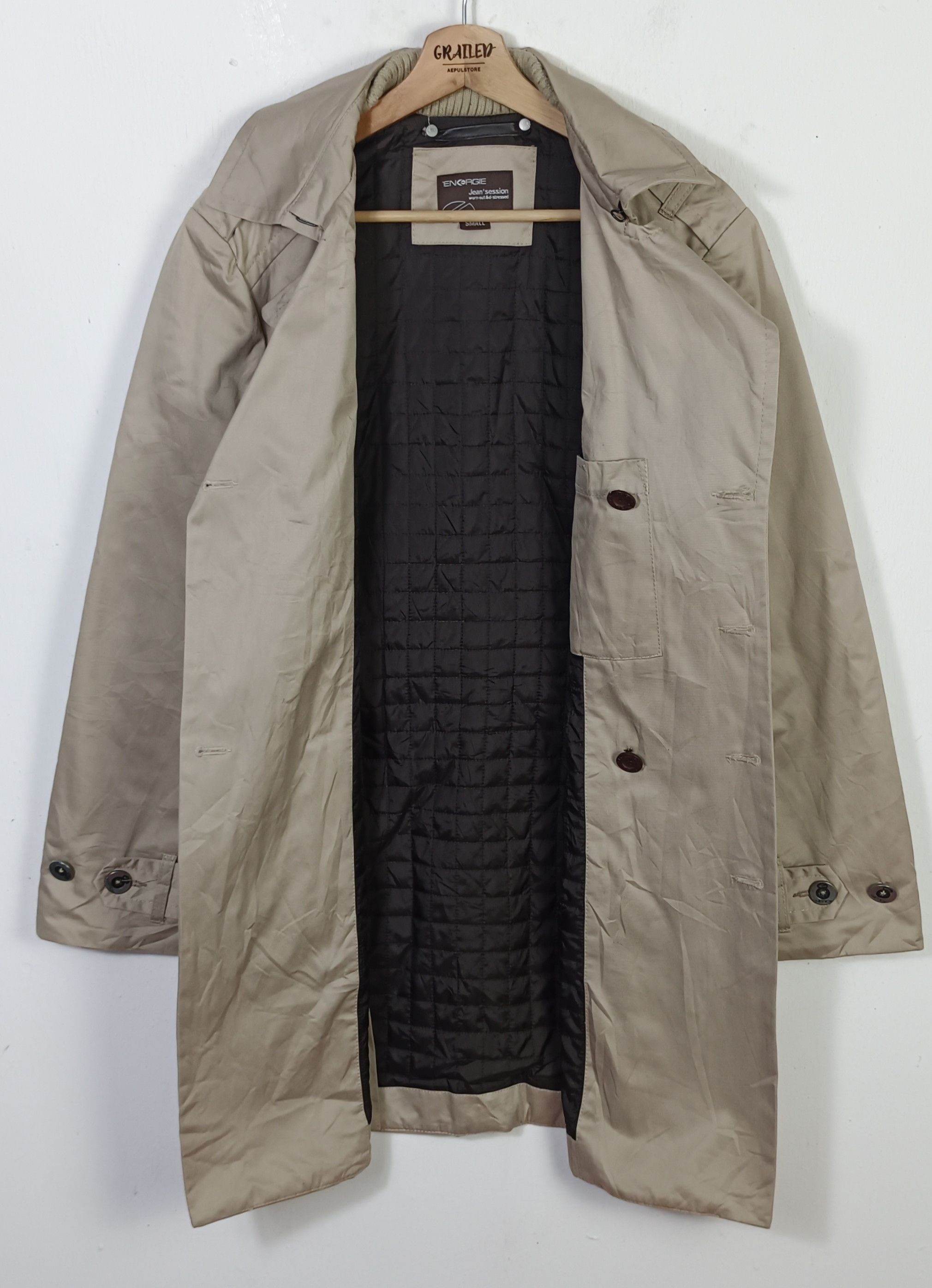 Energie Energie Trench Cout Double Breast ifsixwasnine lgb style Size US M / EU 48-50 / 2 - 3 Thumbnail