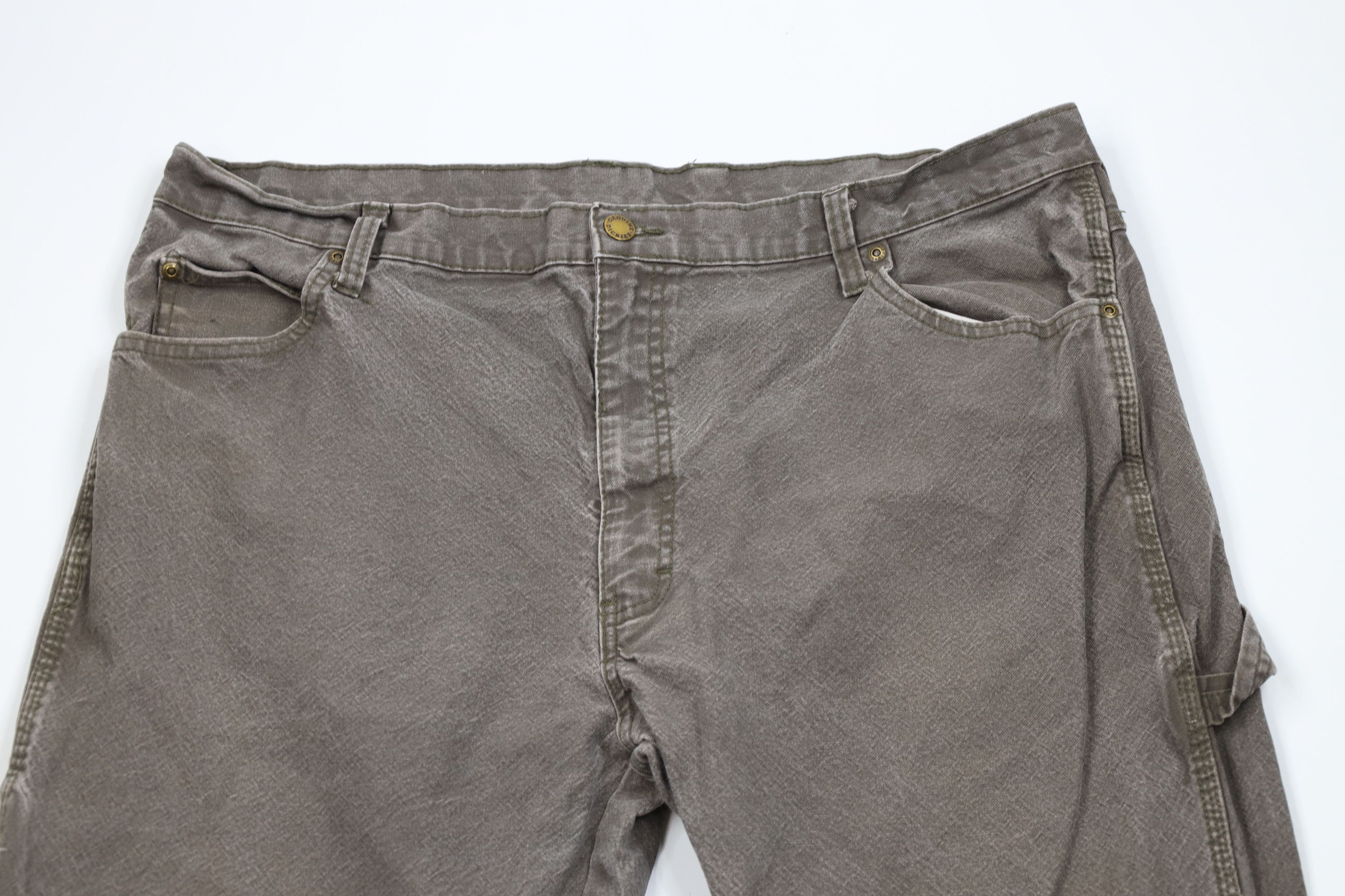Dickies Vintage Dickies Spell Canvas Wide Leg Dungaree Pants Breen Size US 40 / EU 56 - 2 Thumbnail