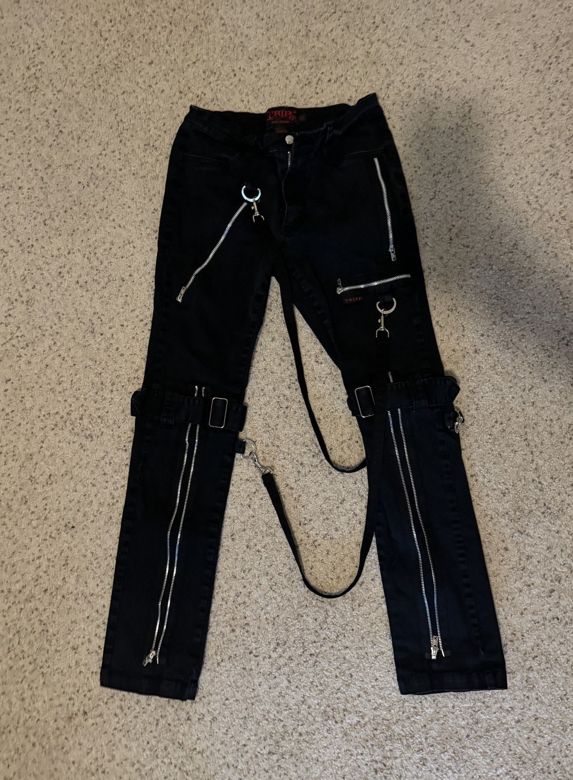 image of Tripp NYC Bondage Pants in Black, Men's (Size 30)