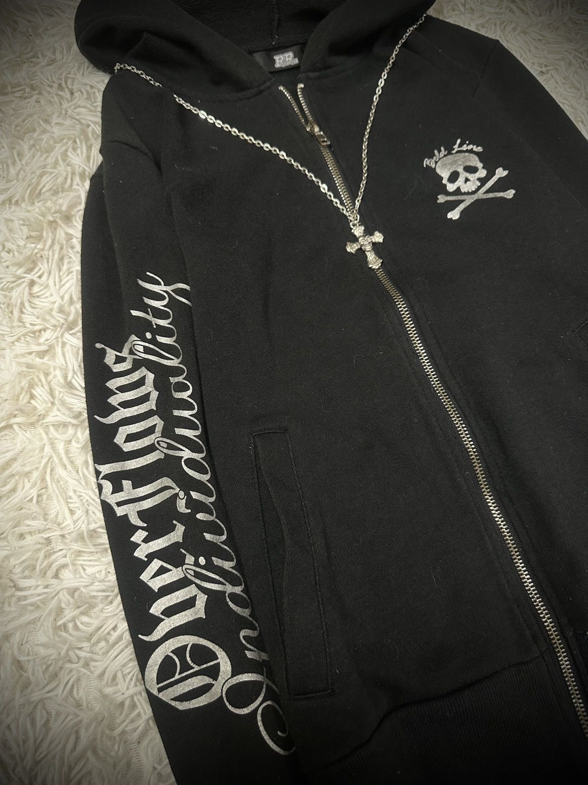 Hysteric Glamour rare 2000s japanese brand R.R hysteric skull hoodie Size US M / EU 48-50 / 2 - 2 Thumbnail