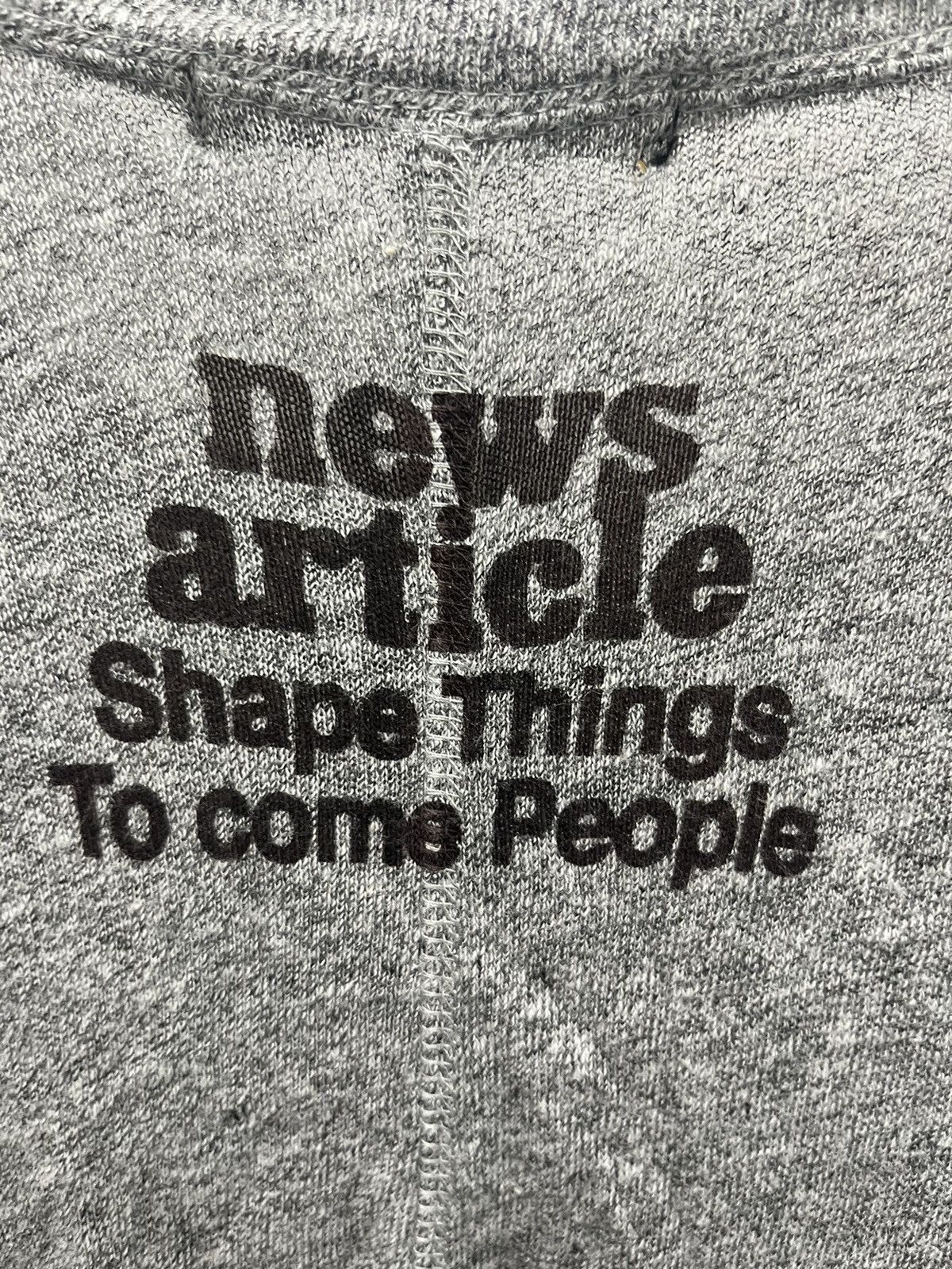 Japanese Brand Newspaper Article Old Poem by Joy Current Long Sleeve Tee Size US L / EU 52-54 / 3 - 7 Thumbnail