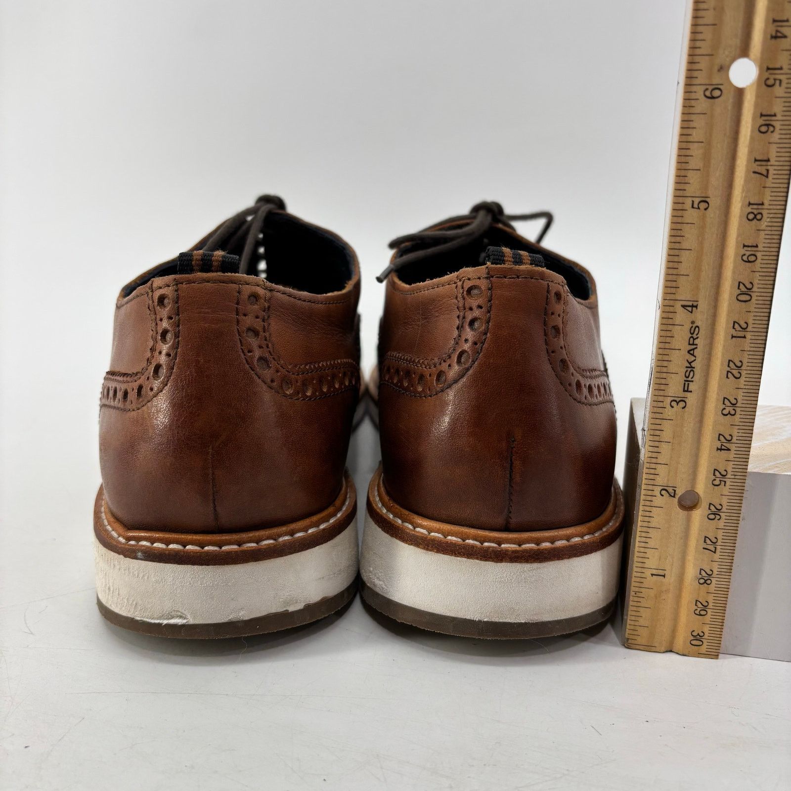 Cole Haan Cole Haan Sz 11 Mens Morris Grand Wingtip Brown Leather Size US 11 / EU 44 - 9 Thumbnail