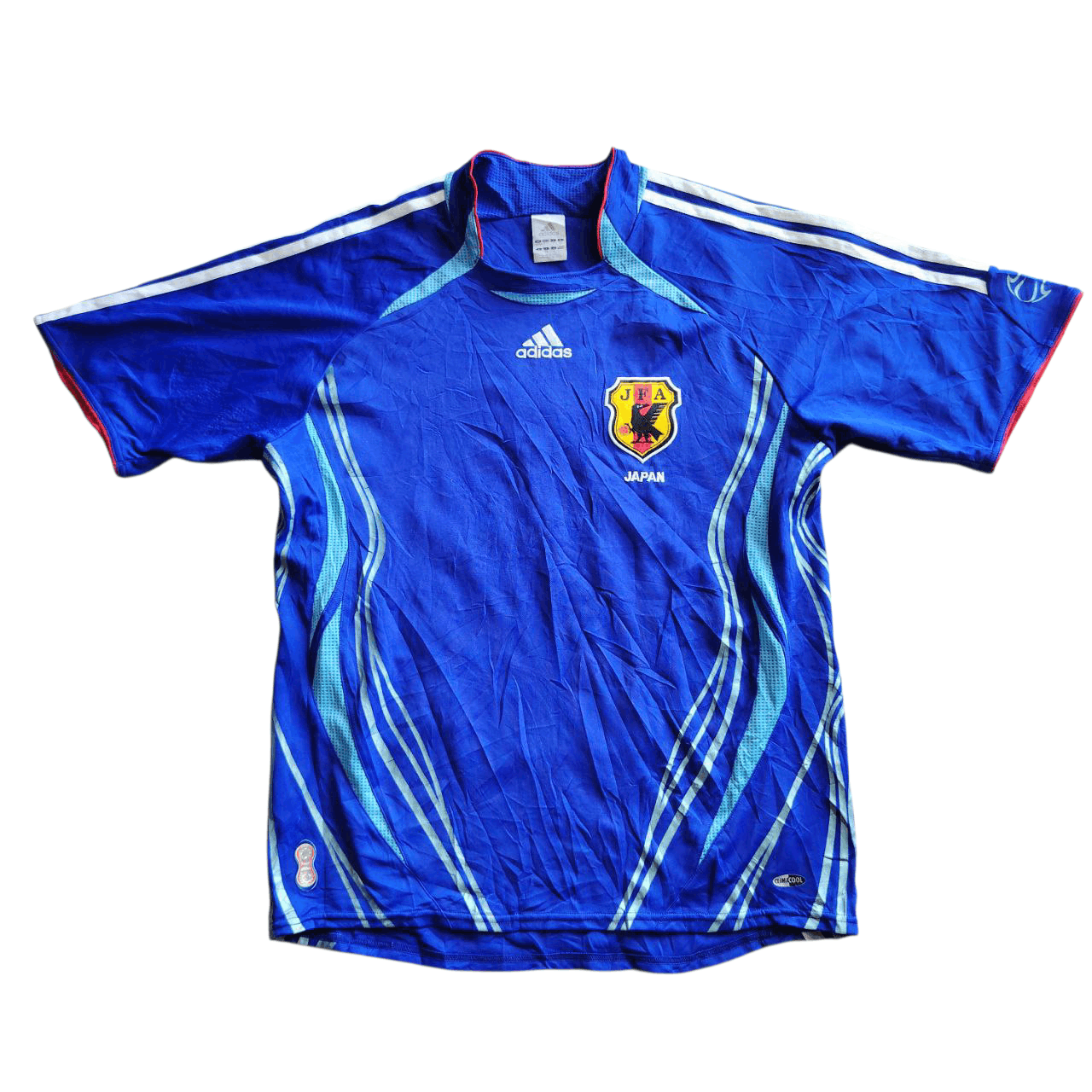 Adidas 2006 Vintage Adidas JFA Jersey Vintage Japan Football Jersey Size US L / EU 52-54 / 3 - 1 Thumbnail