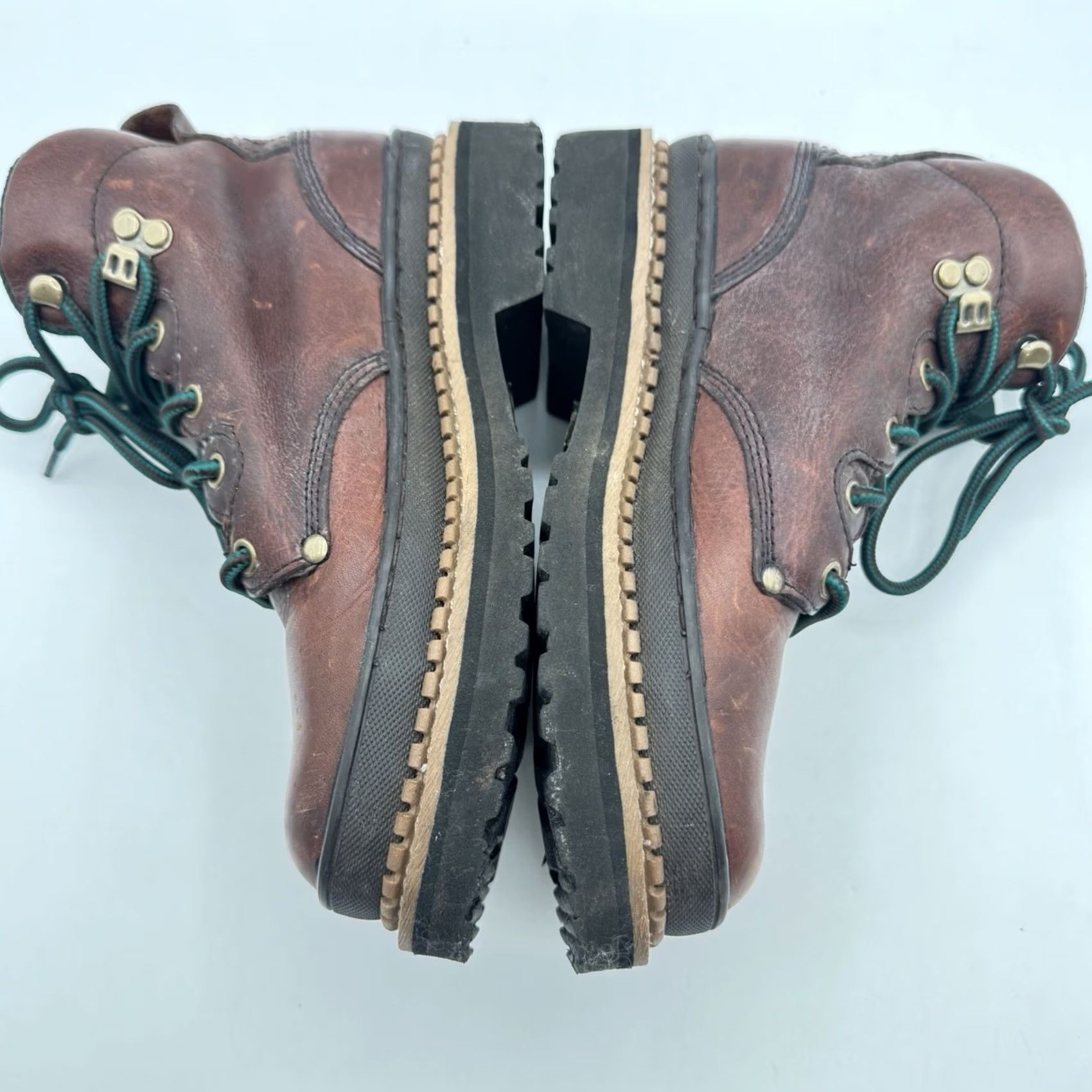 Vintage Georgia Boot Work Boot F243-05 Leather Steel Toe Lace-up Round Toe Brown Men 7 Medium Vintage No F2413-05 Size US 7 / EU 40 - 7 Thumbnail