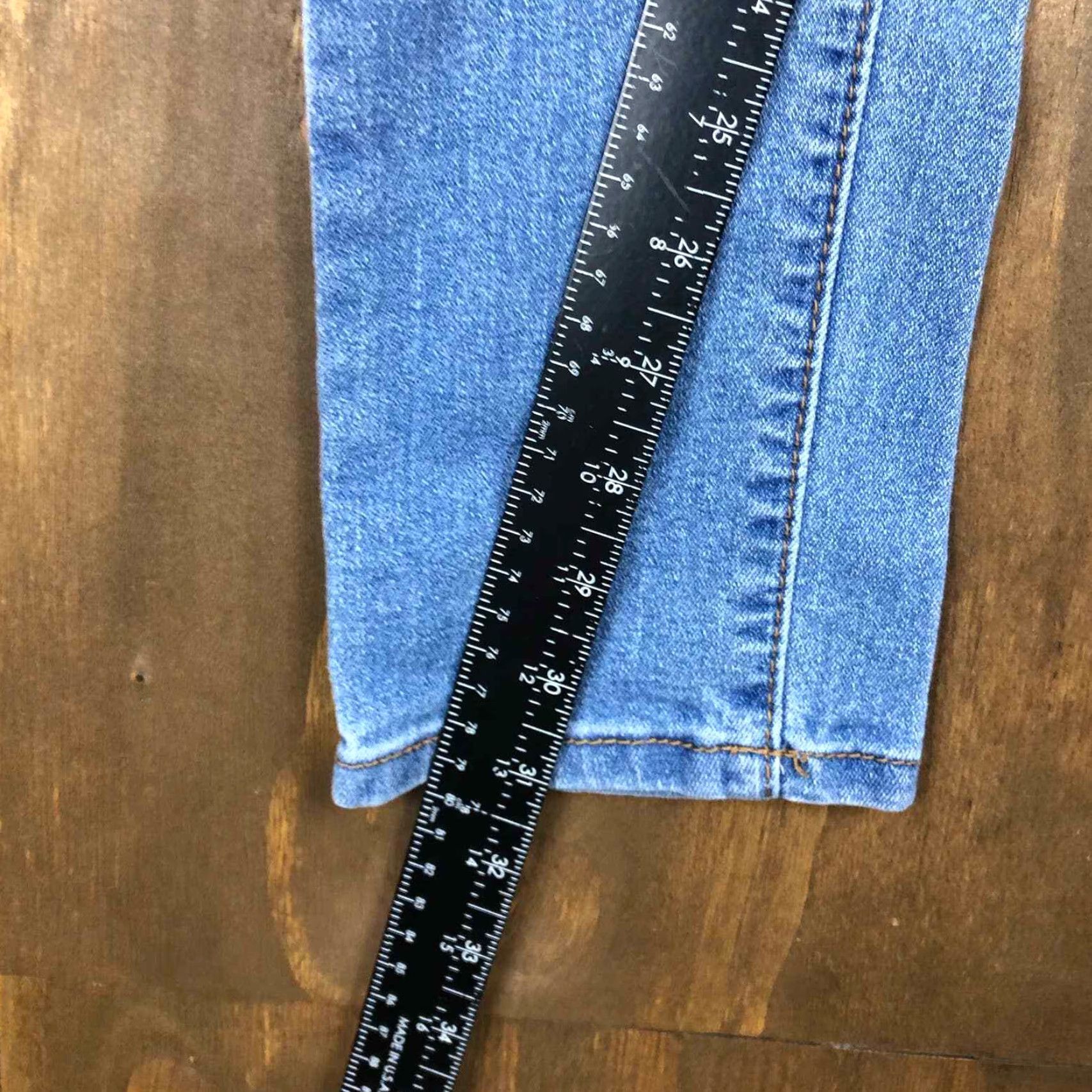 Denime Masoi Womens Jeans Blue Denim Skinny Leg Normcore Size 13 Jeans Women's Blue Denim Skinny Leg Masoi 13 Regular 5-Pocket Design Size 34" / US 12 / IT 48 - 6 Thumbnail