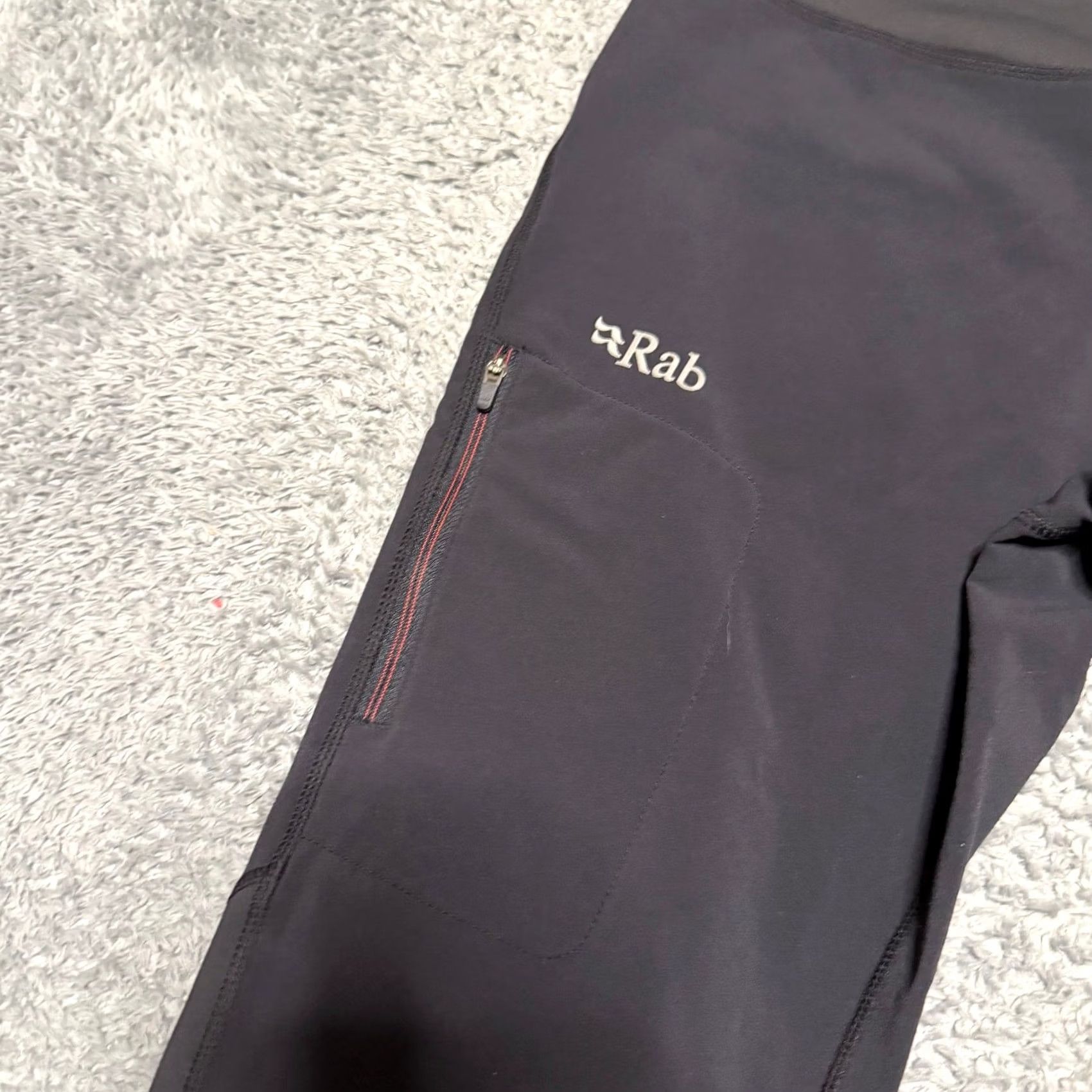 Rab RAB Leggings Womens 12 Black Rhombic Tight Climbing Hiking Gym Activewear Size 34" / US 12 / IT 48 - 2 Thumbnail
