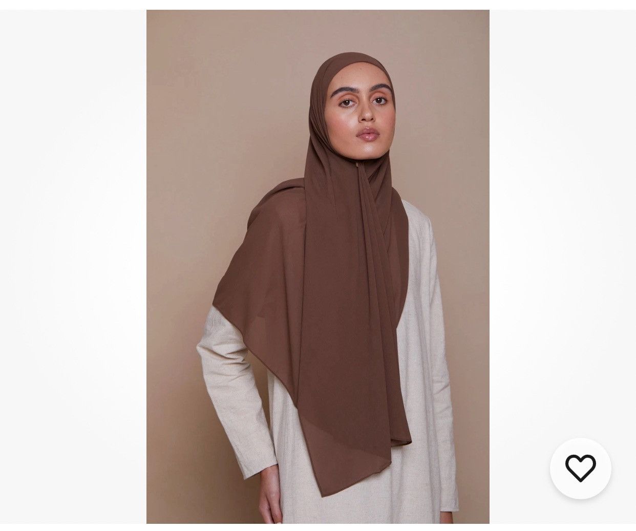 Other VOILE CHIC Chiffon Mocha Brown Hijab Scarf For Women Size ONE SIZE - 1 Thumbnail