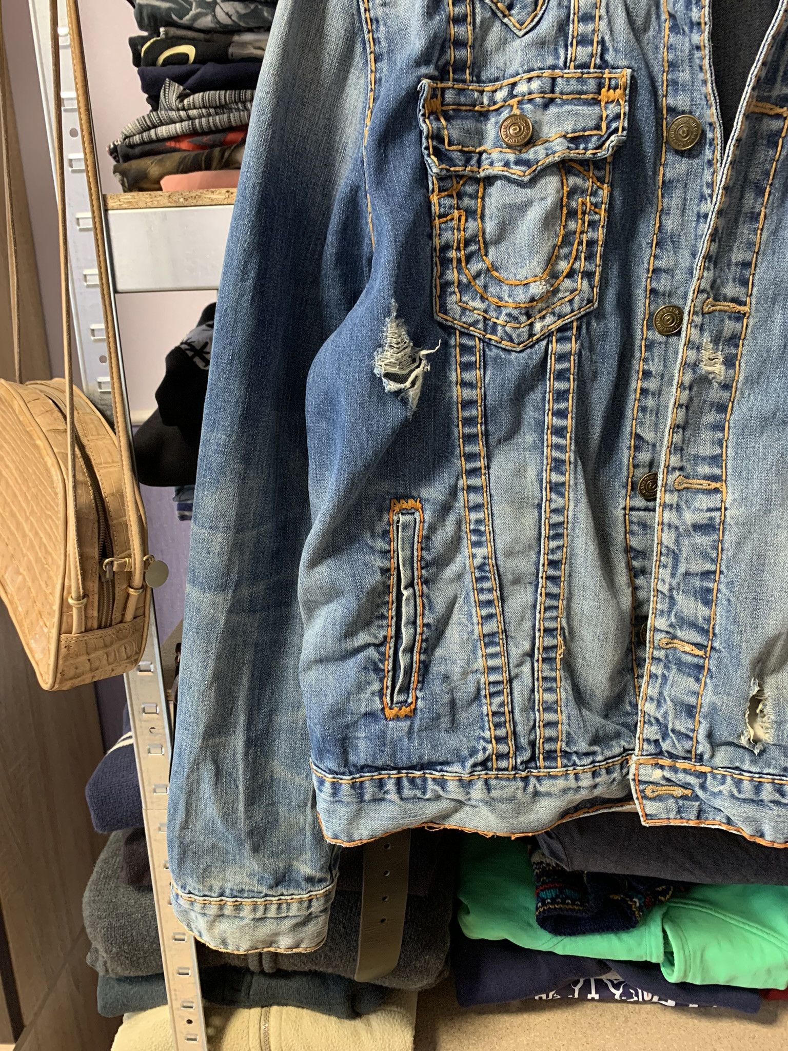 True Religion True Religion Trucker Jean Jacket Jimmy Super T Mens 3XL Size US XL / EU 56 / 4 - 10 Thumbnail