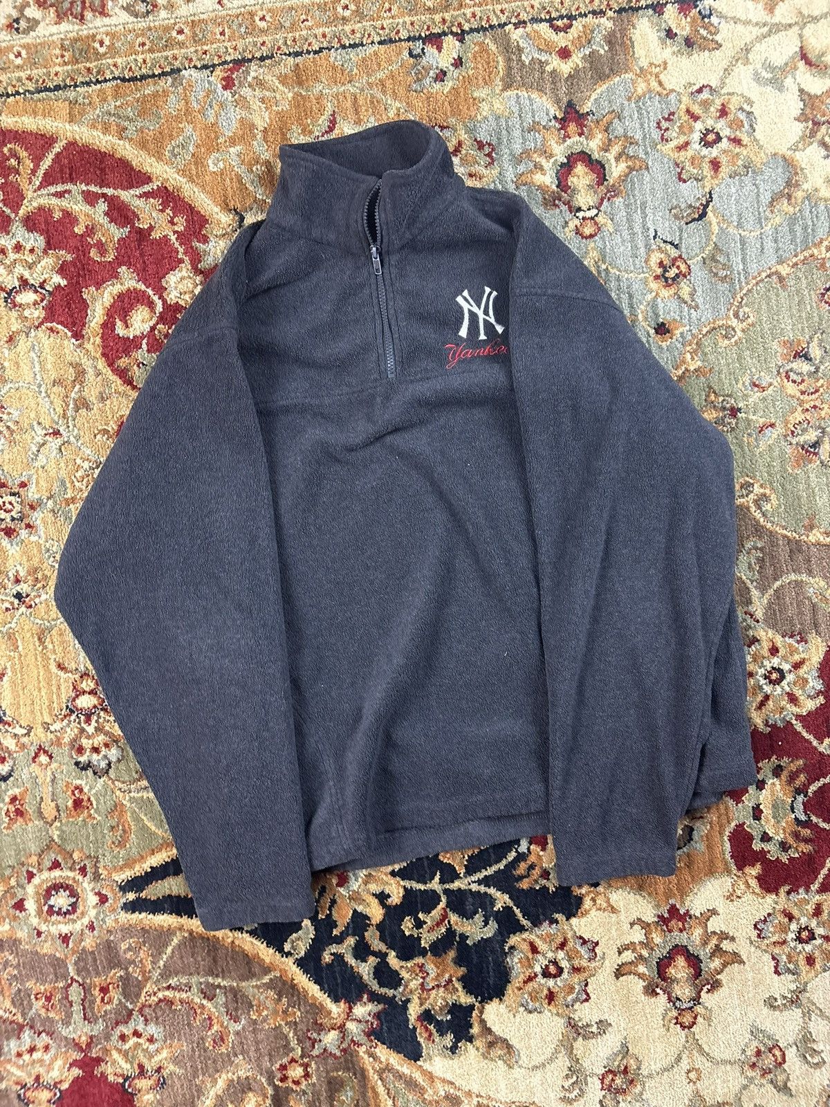 New York Yankees Vintage New York Yankees Adidas fleece jacket Size US L / EU 52-54 / 3 - 2 Thumbnail