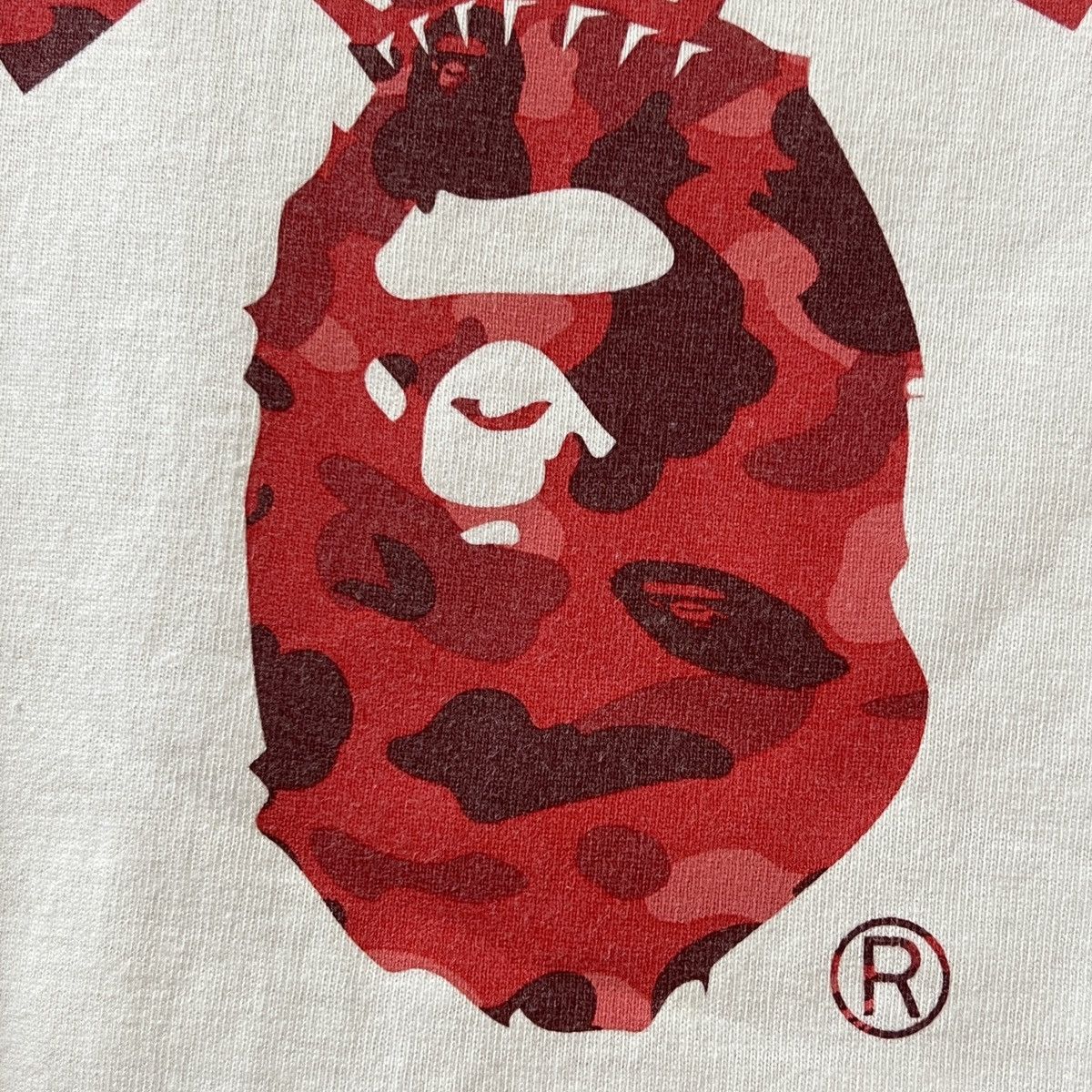 Bape Bape OG red camo college tee Size US L / EU 52-54 / 3 - 6 Thumbnail