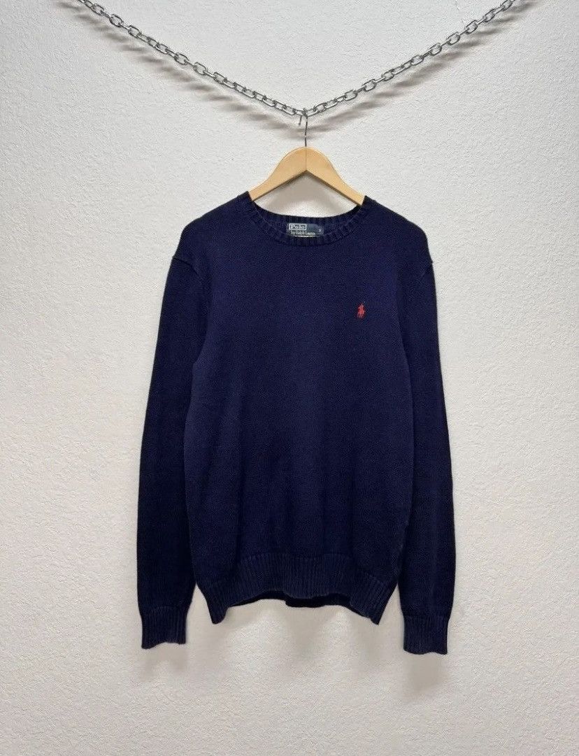 Polo Ralph Lauren Polo Ralph Lauren Wool Cable Knit Blue Sweater Size US M / EU 48-50 / 2 - 2 Thumbnail
