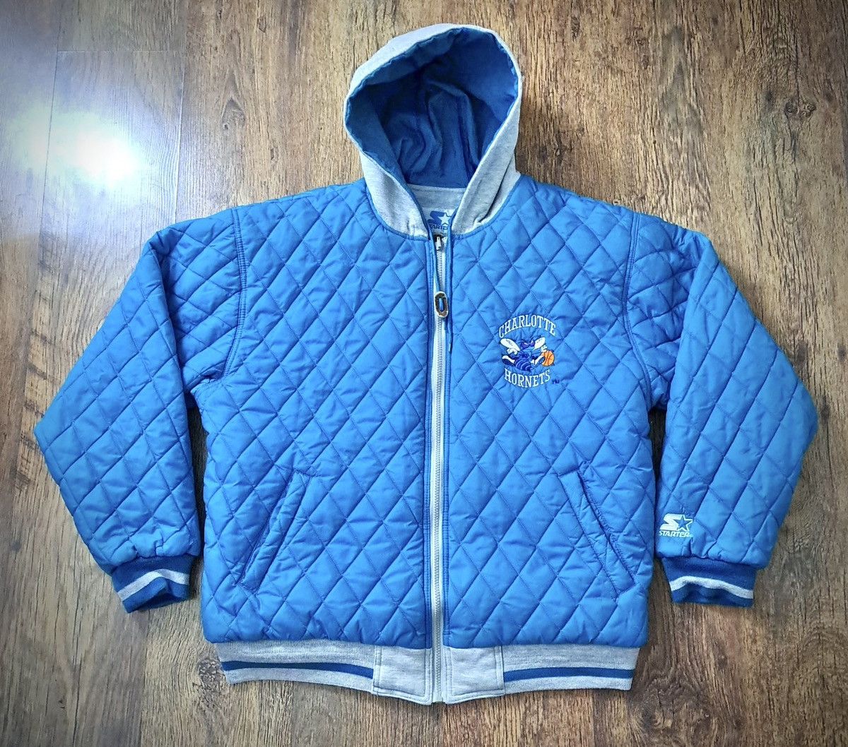 NBA STARTER x CHARLOTTE HORNETS x Vintage Rare 90s Jacket Size US L / EU 52-54 / 3 - 1 Thumbnail