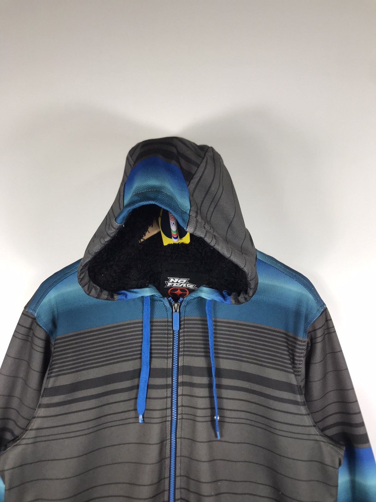 No Fear × Vintage ⚡️Vintage Y2K No Fear Hooded Fleece In Side Sweater Size US M / EU 48-50 / 2 - 4 Thumbnail