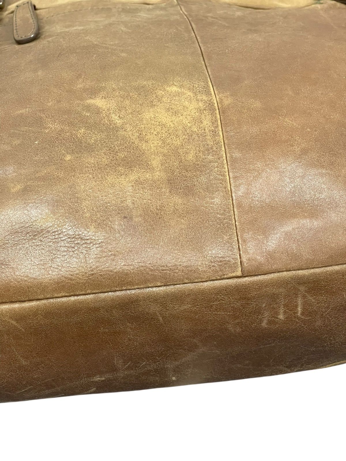 Leather Real Leather Patina Sazaby Japan Tote Shoulder Bag 9🟩 Size ONE SIZE - 15 Thumbnail