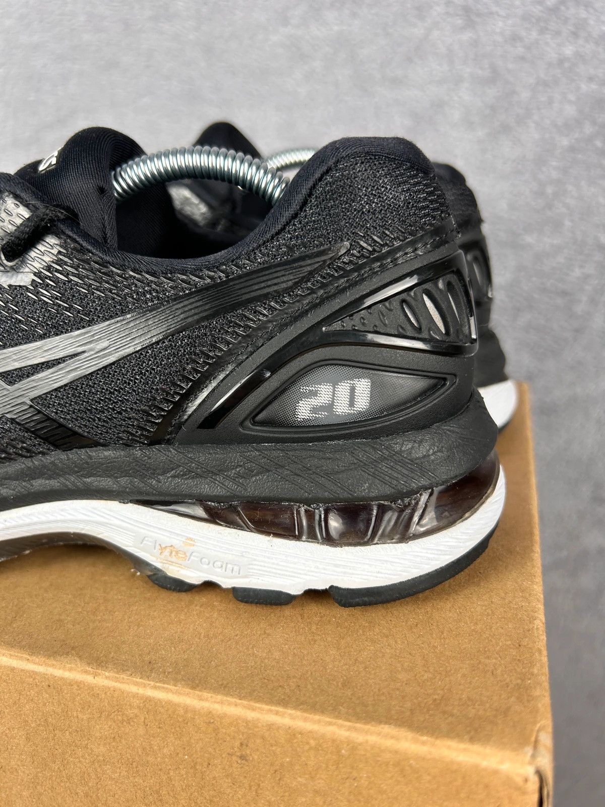 Asics Asics Gel-Nimbus 20 black white sneakers Size US 8 / IT 38 - 3 Thumbnail