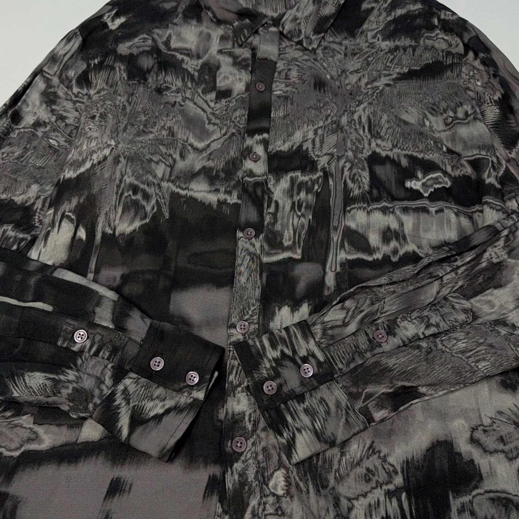 SER.O.YA Ser.O.Ya Denim Shirt Mens Size L Black Long Sleeve Button Up Designer Marcus Size US L / EU 52-54 / 3 - 3 Thumbnail