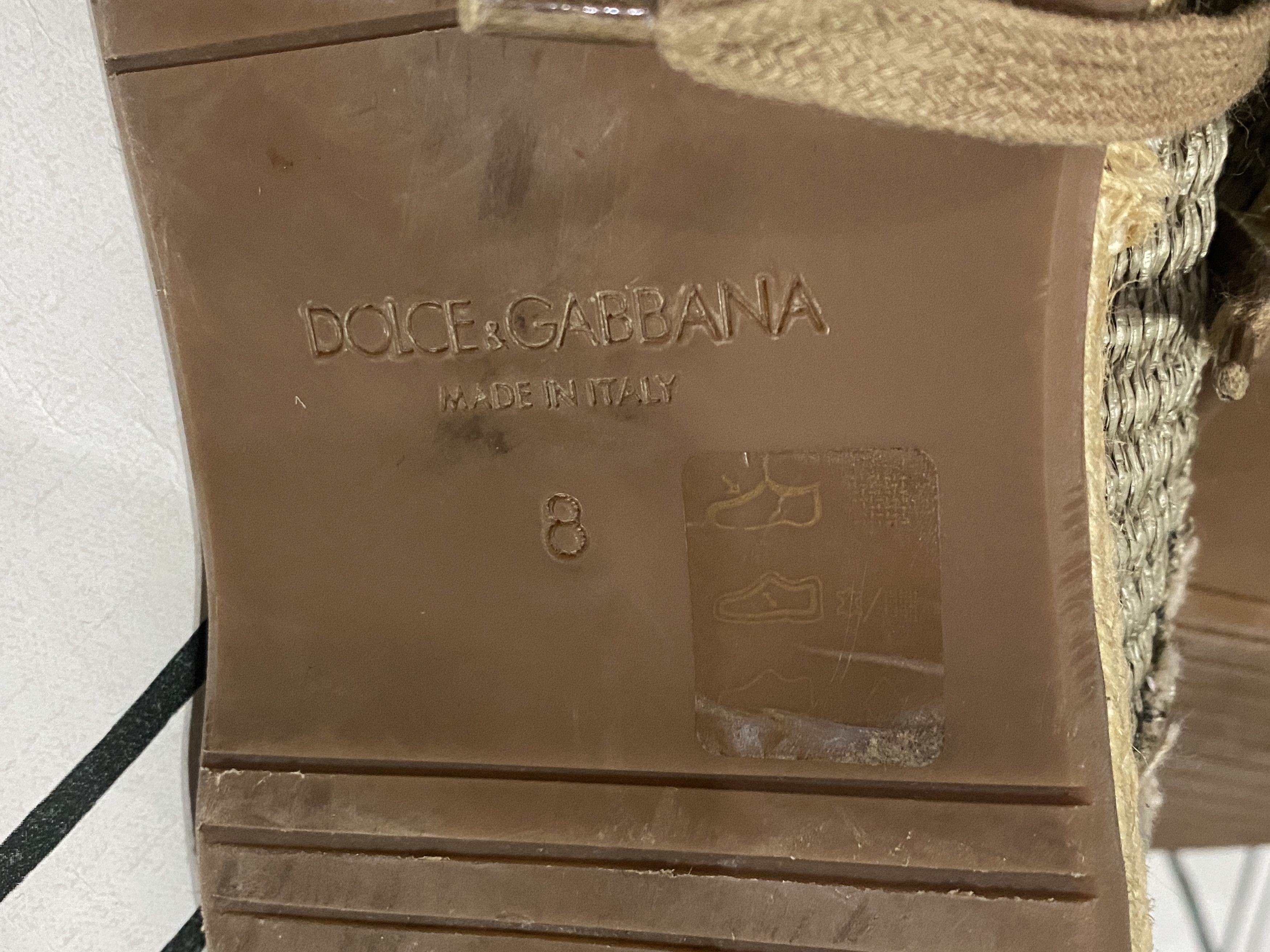 Dolce & Gabbana Dolce & Gabbana straw summer shoes Size US 8.5 / EU 41-42 - 8 Thumbnail
