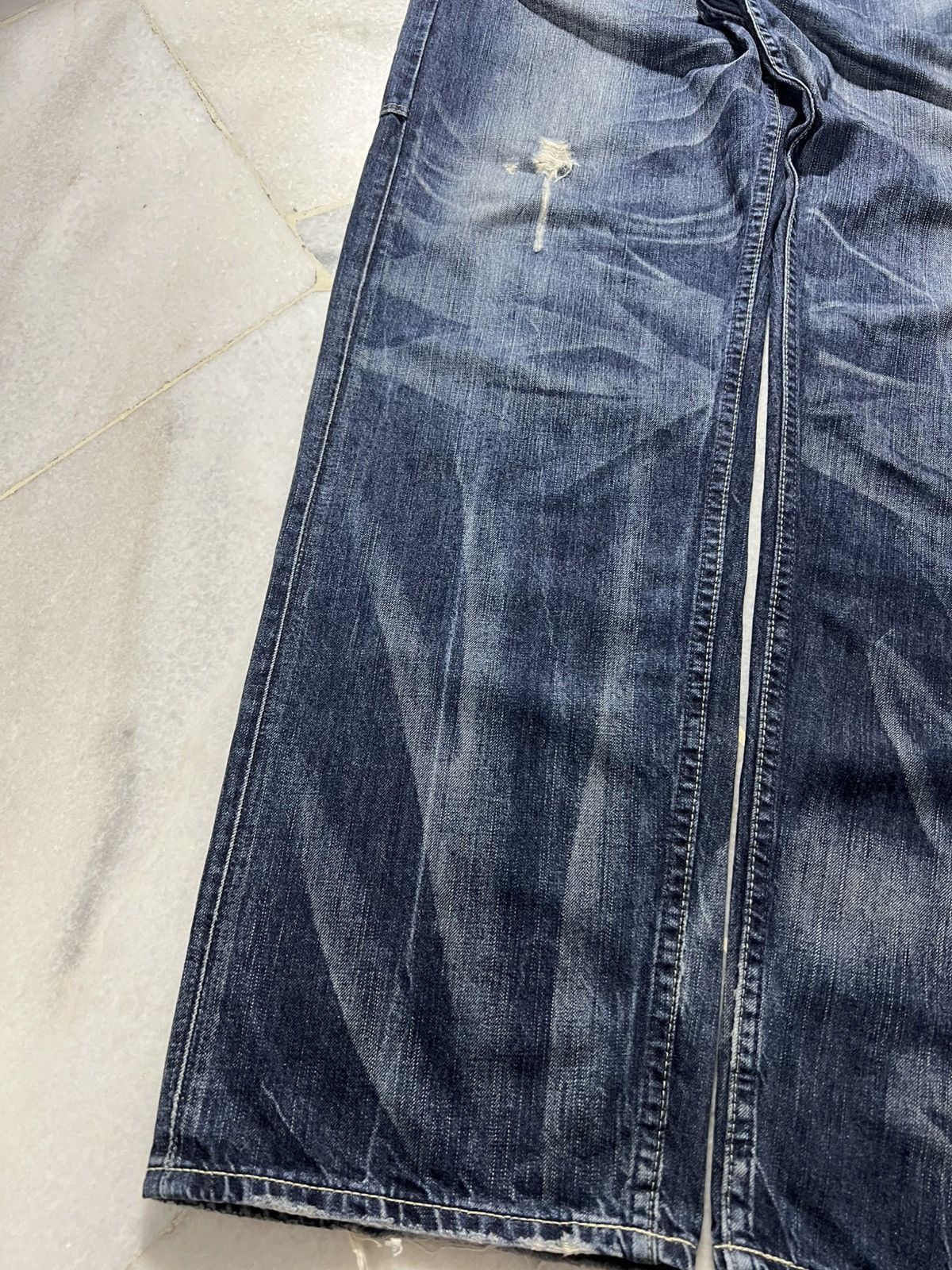 Levi's 💥Baggy💥Vintage Levis 203 Carpenter Washed Distressed Jeans Size US 35 - 3 Thumbnail