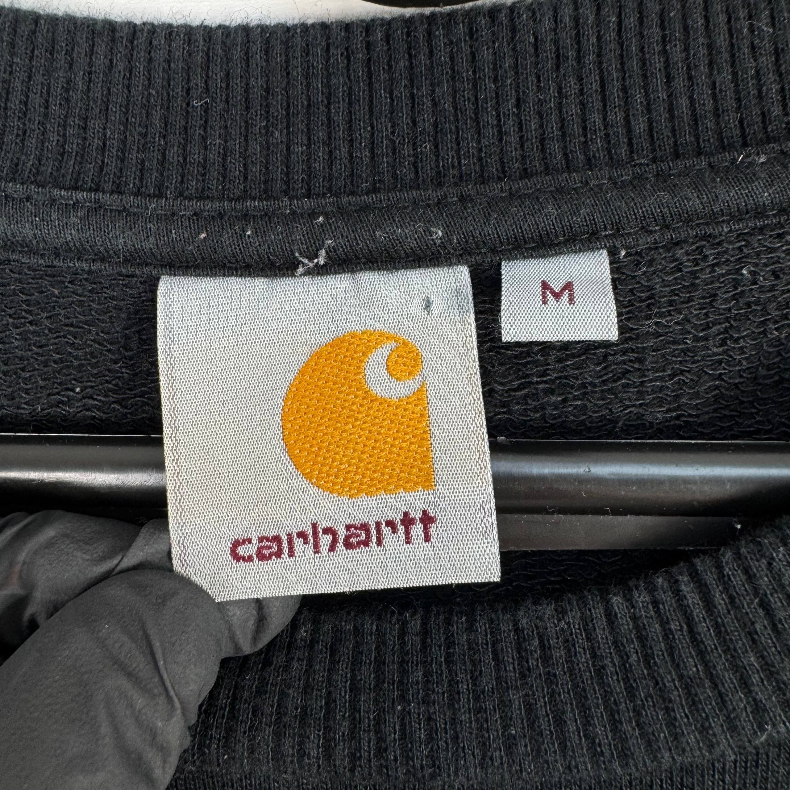 Carhartt Carhartt Big Logo Crewneck Sweatshirt Black Mens Size M Size US M / EU 48-50 / 2 - 3 Thumbnail