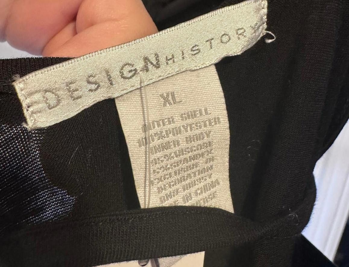 Designer Elegantly Simple Black Dress by Design History - Size XL Size XL / US 12-14 / IT 48-50 - 4 Thumbnail
