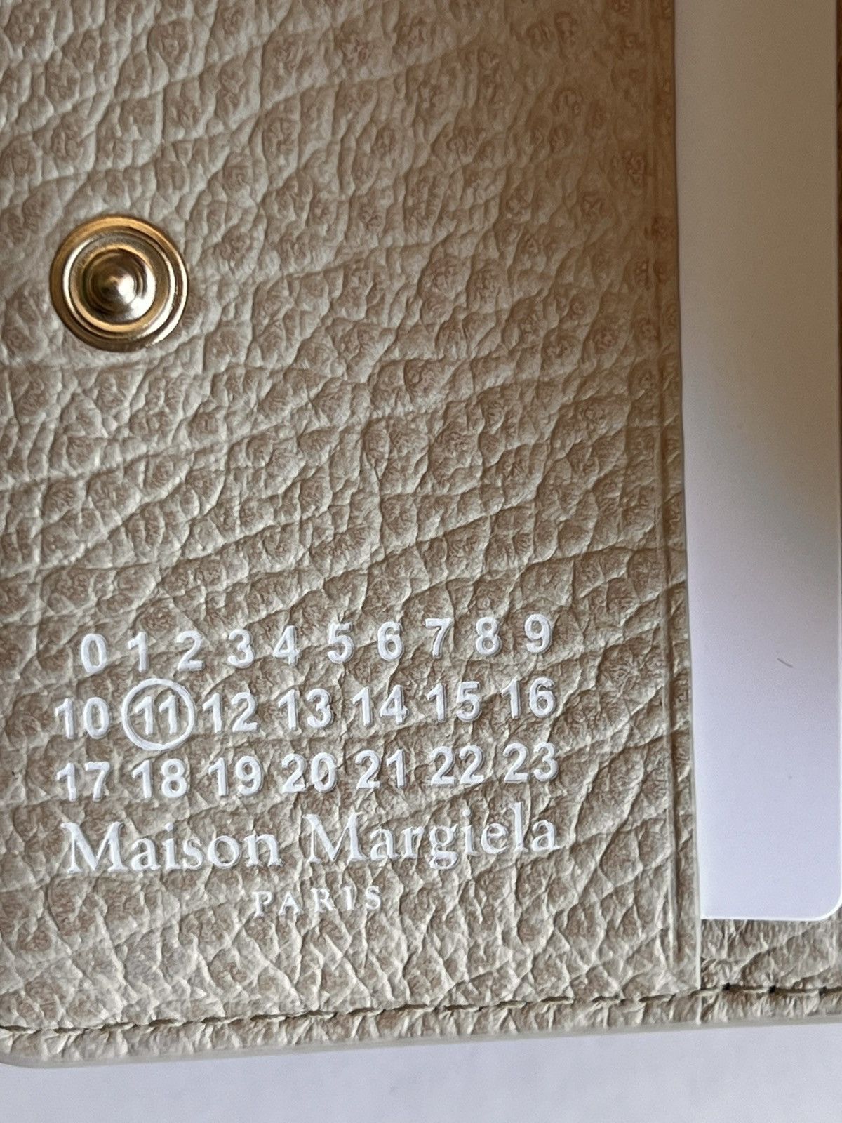 Maison Margiela Maison Margiela Leather Wallet Beige grain 11 cards holder Size ONE SIZE - 5 Thumbnail