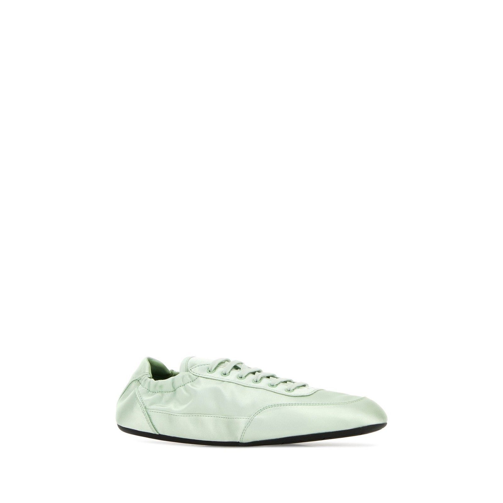 Prada PRADA Collapse $995 Aqua Satin Sneakers New & Authentic (Wom Size US 10 / IT 40 - 4 Thumbnail
