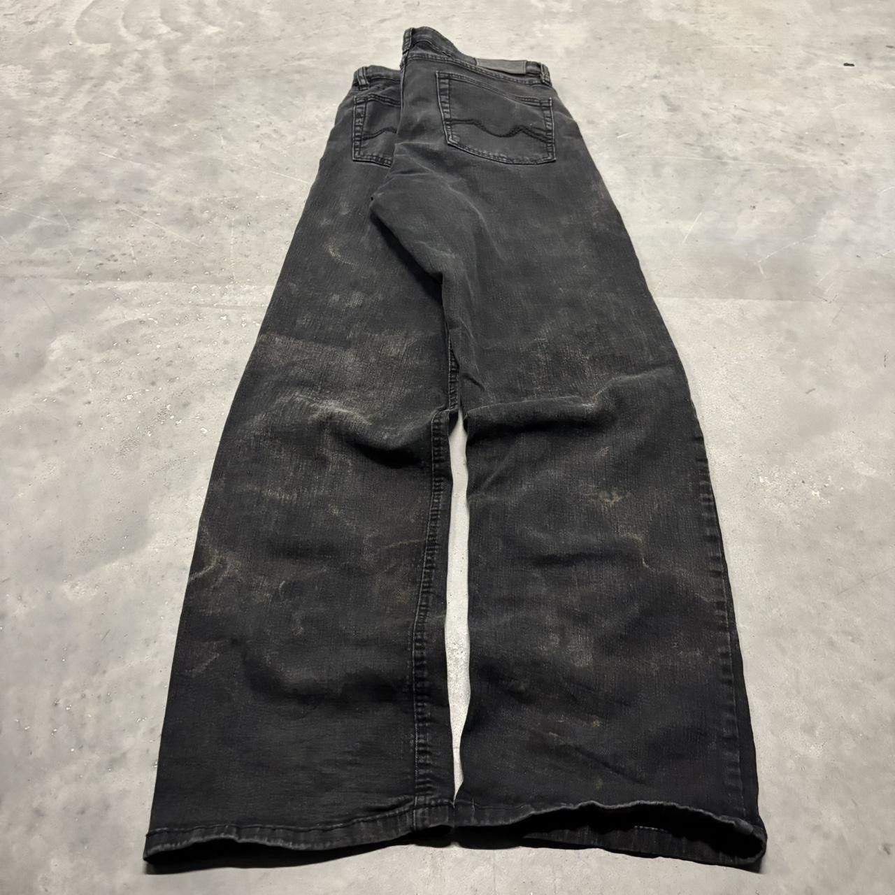 Japanese Brand × Vintage Crazy Vintage Y2K/2000s Grunge Black Skater Denim Jeans! Size US 34 / EU 50 - 4 Thumbnail