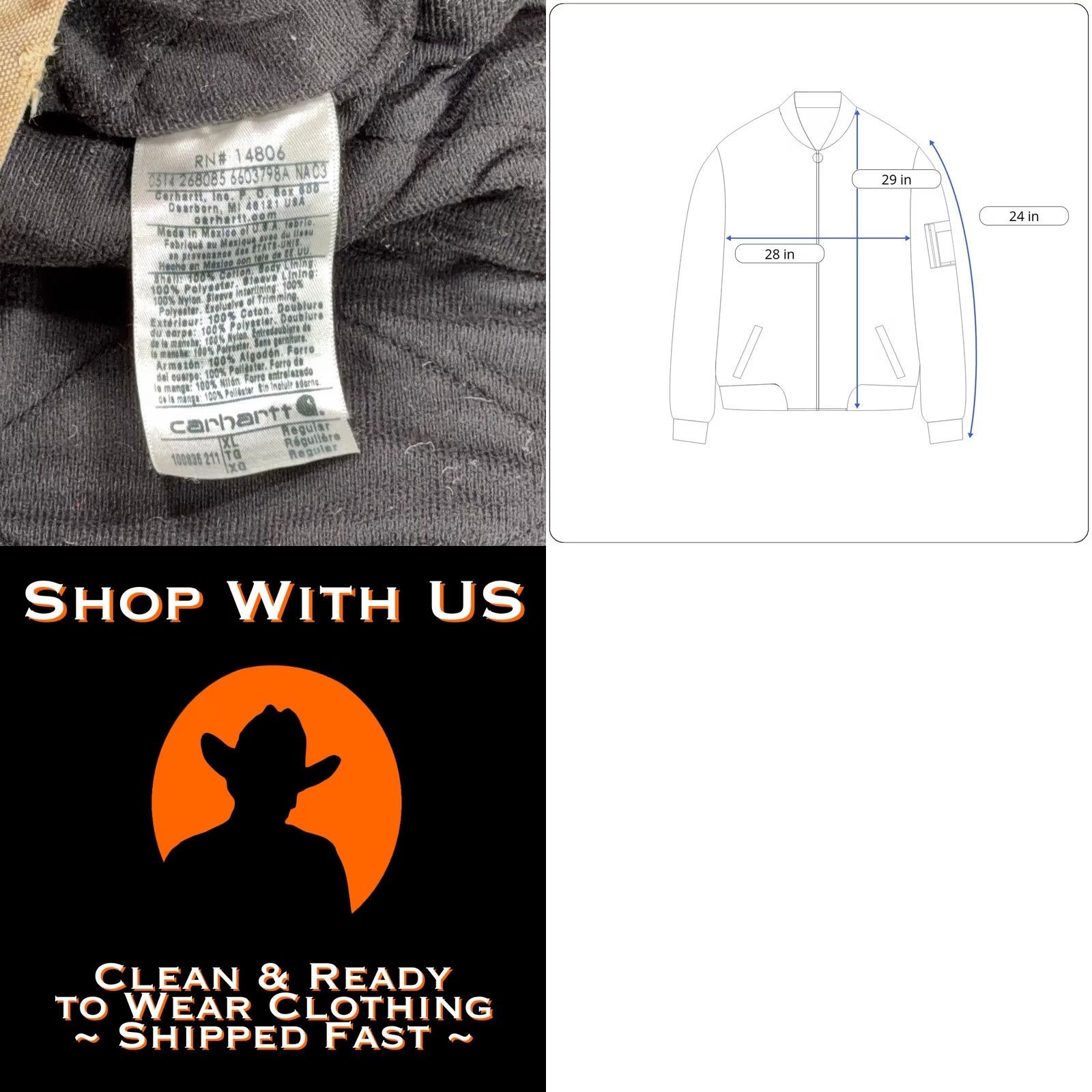 Carhartt VINTAGE Carhartt Jacket Adult EXTRA LARGE Brown Fade Duck Canvas Hooded Workwear WV Logo XL Mens Add wording remains from original title Size US XL / EU 56 / 4 - 9 Thumbnail
