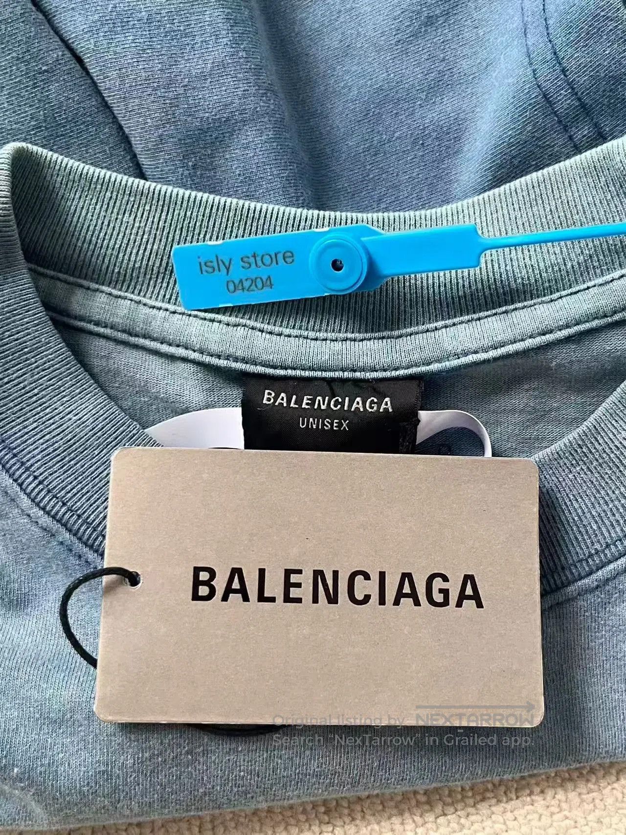 Balenciaga Balenciaga Men's Logo Embroidered Crewneck T-Shirt. Size US XS / EU 42 / 0 - 5 Thumbnail