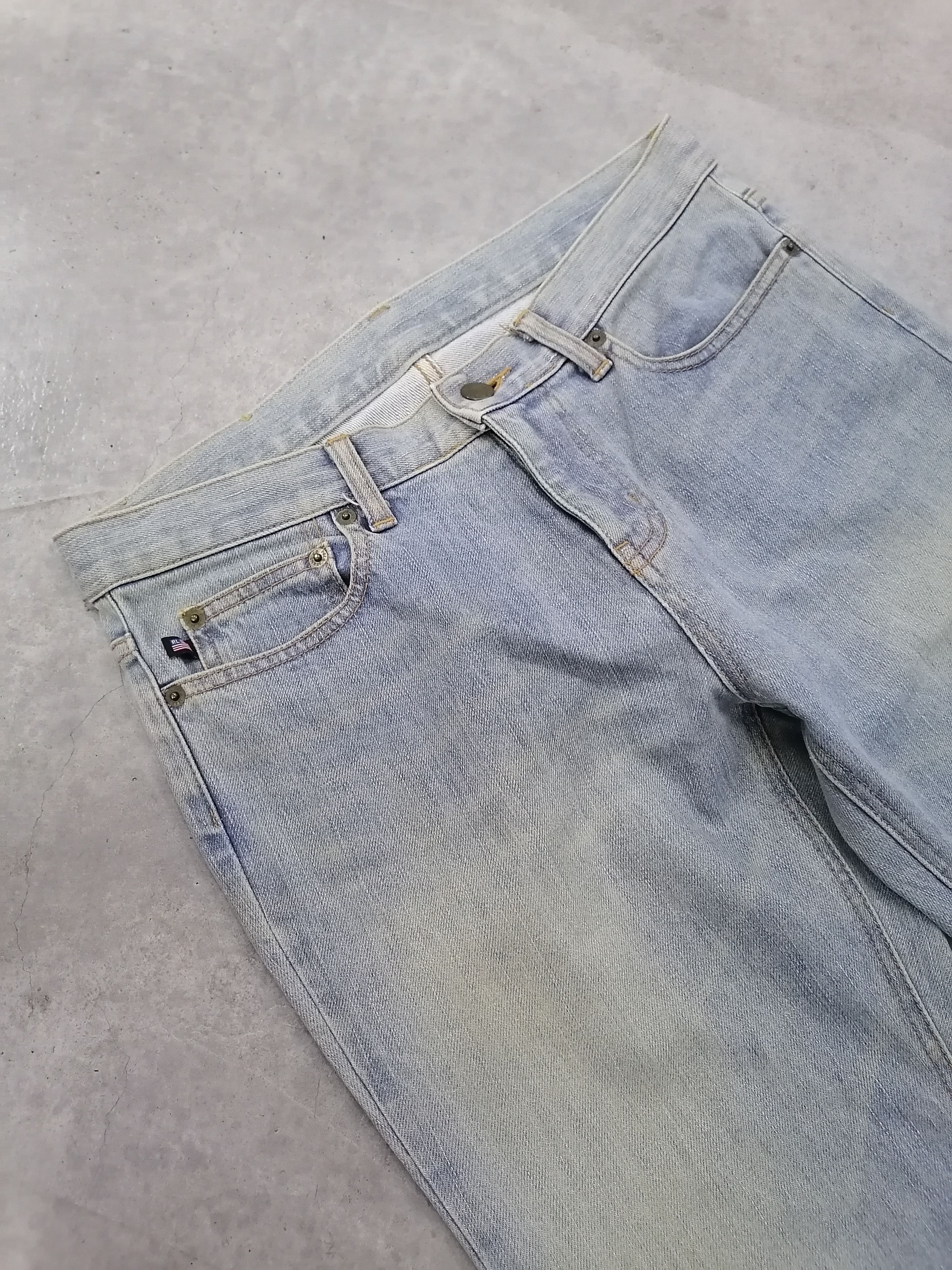 Polo Ralph Lauren × Vintage Flare Vintage Polo Ralph Lauren Distressed Denim Pants Size US 30 / EU 46 - 4 Thumbnail