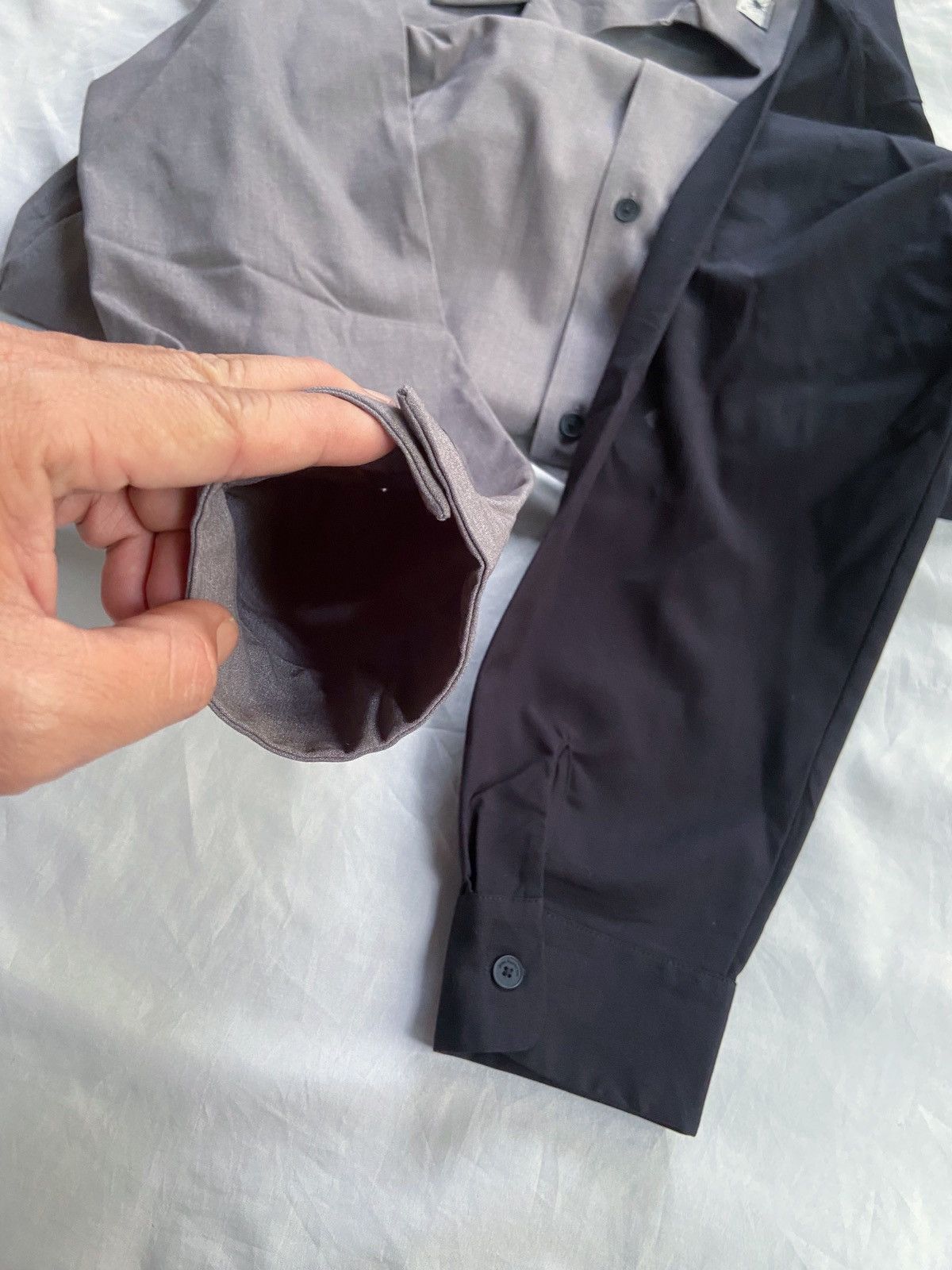 GU × Maison MIHARA YASUHIRO MIHARAYASUHIRO x G.U TWO TONE COLORS BUTTON DOWN SHIRT Size US XL / EU 56 / 4 - 10 Thumbnail